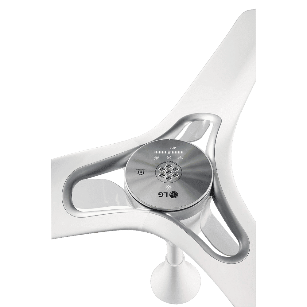 LG Premium 1200mm 3 Blade Rust-Proof Smart Ceiling Fan with Remote (Alexa Supported, Silver)_4