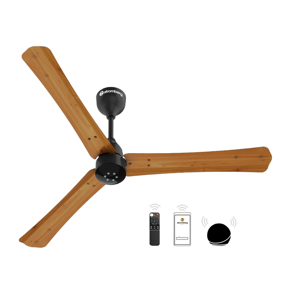 atomberg Renesa Smart Plus 5 Star 1200mm 3 Blade BLDC Motor Smart Ceiling Fan with Remote (Alexa & Google Assistant, Golden Oakwood) atomberg Renesa Smart Plus 5 Star 1200mm 3 Blade BLDC Motor Smart Ceiling Fan with Remote (Alexa & Google Assistant, Golden Oakwood)_5