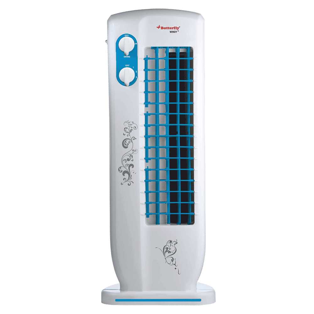 Butterfly Windy Plus Bladeless 25 ft Air Throw 2250 m3/hr Air Delivery Tower Fan (Heavy Duty Motor, Blue)_10