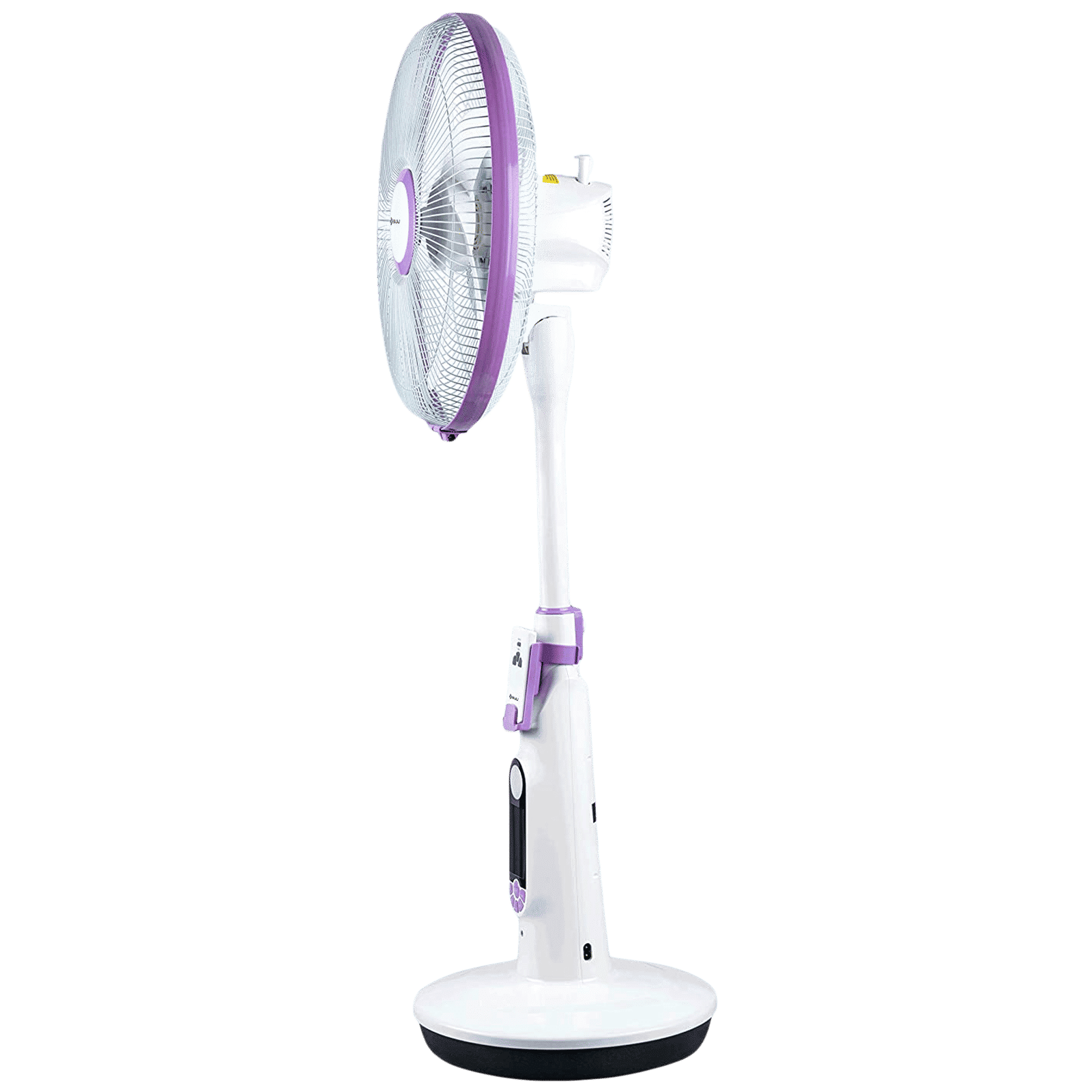 BAJAJ Nuvo 400mm 5 Blade Rechargeable Pedestal Fan with 5400 mAh Battery (BLDC Motor, Plum Purple)_3