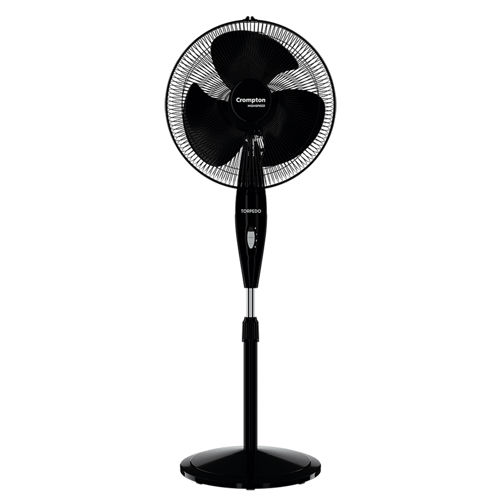 Crompton Torpedo 400mm 3 Blade Thermal Overload Protector Pedestal Fan (Anti Rust, Black) Crompton Torpedo 400mm 3 Blade Thermal Overload Protector Pedestal Fan (Anti Rust, Black)_4