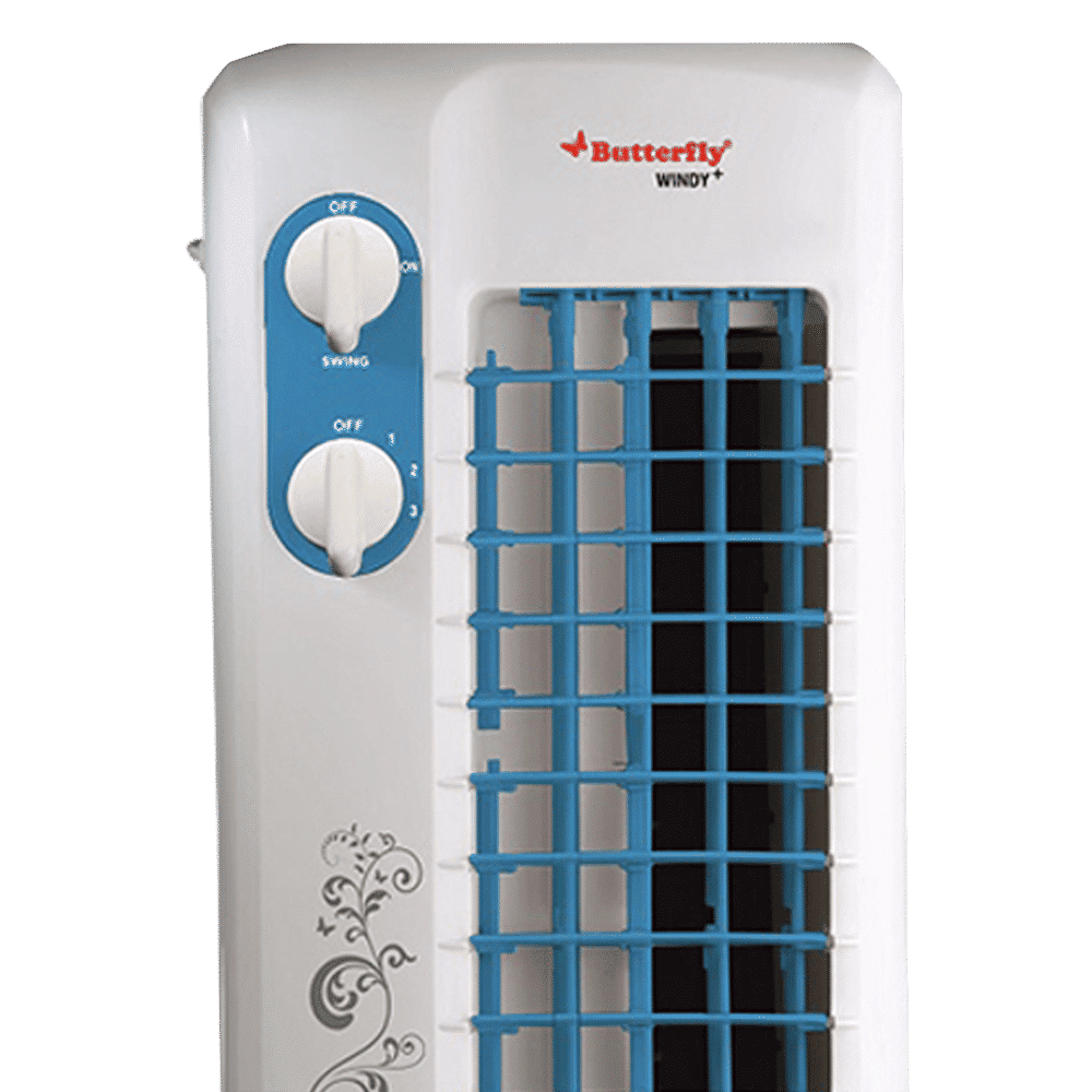 Butterfly Windy Plus Bladeless 25 ft Air Throw 2250 m3/hr Air Delivery Tower Fan (Heavy Duty Motor, Blue) Butterfly Windy Plus Bladeless 25 ft Air Throw 2250 m3/hr Air Delivery Tower Fan (Heavy Duty Motor, Blue)_9
