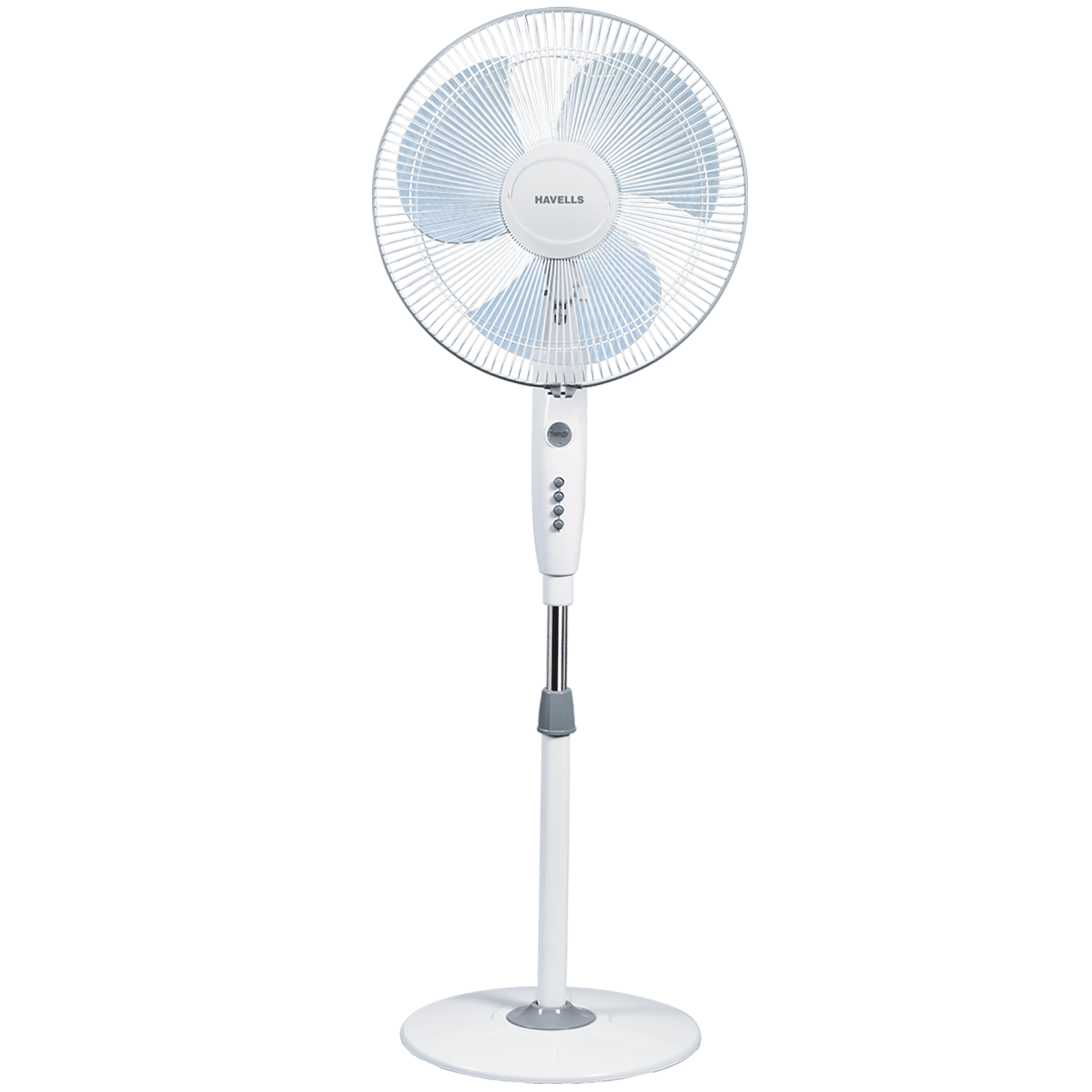 HAVELLS Trendy 400mm 3 Blade Thermal Overload Protector Pedestal Fan (Aerodynamically Designed, Grey)_1