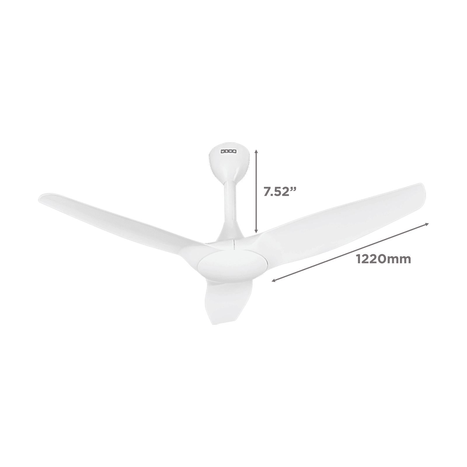 USHA Heleous 1220mm 3 Blade BLDC Motor Ceiling Fan with Remote (Bi Directional rotation, Sparkle White)_2