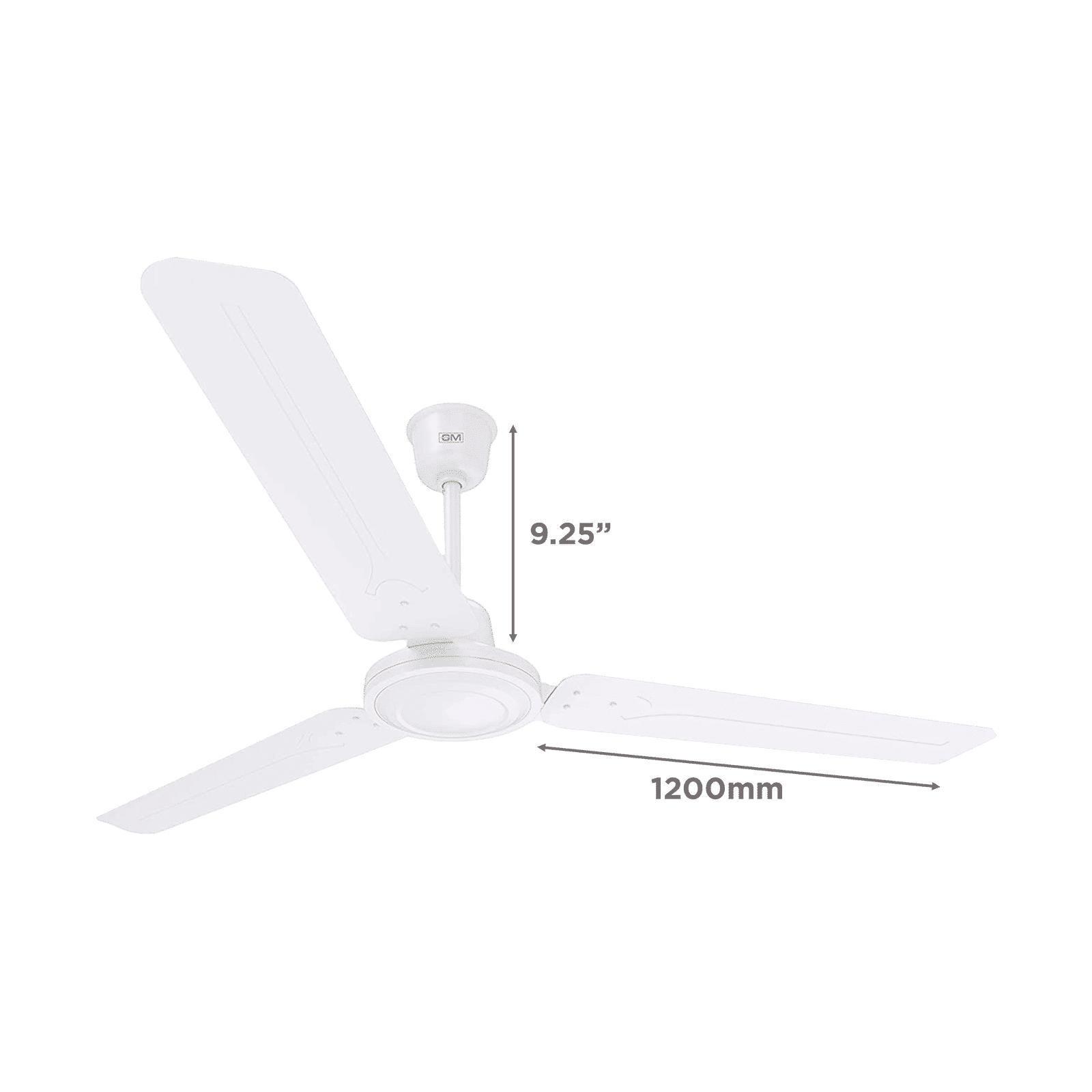 GM G-Breeze 1200mm 3 Blade Energy Efficient Ceiling Fan (High Speed, White)_2