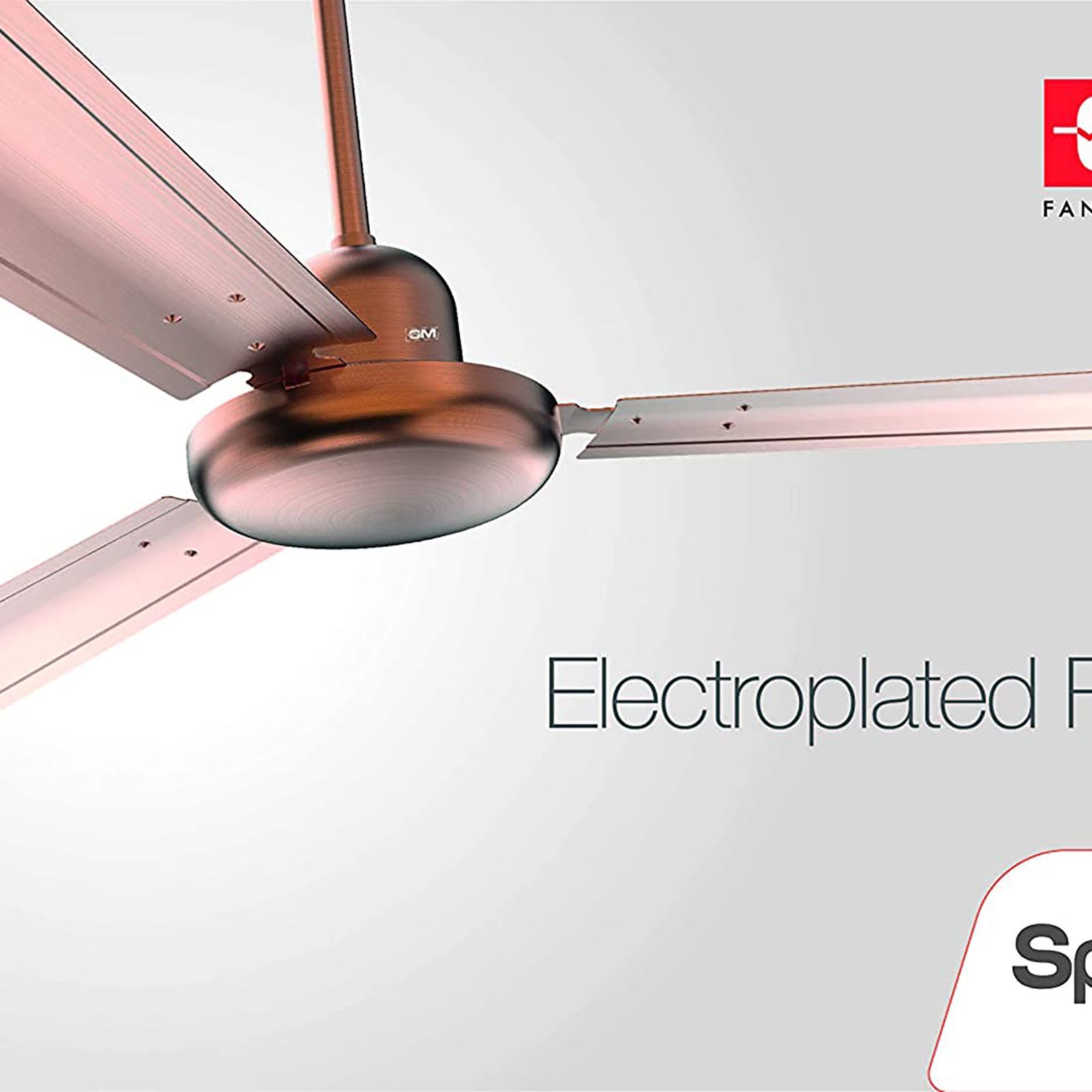 GM Spencer 1200mm 3 Blade High Speed Ceiling Fan (Aerodynamically Designed, Antique Copper)_10