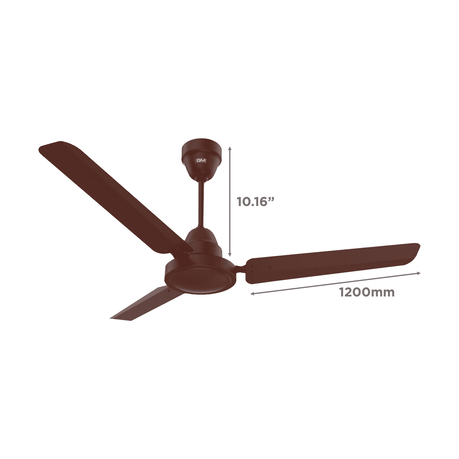 GM Excel35 5 Star 1200mm 3 Blade BLDC Motor Ceiling Fan with Remote (Energy Efficient, Matt Brown) GM Excel35 5 Star 1200mm 3 Blade BLDC Motor Ceiling Fan with Remote (Energy Efficient, Matt Brown)_2