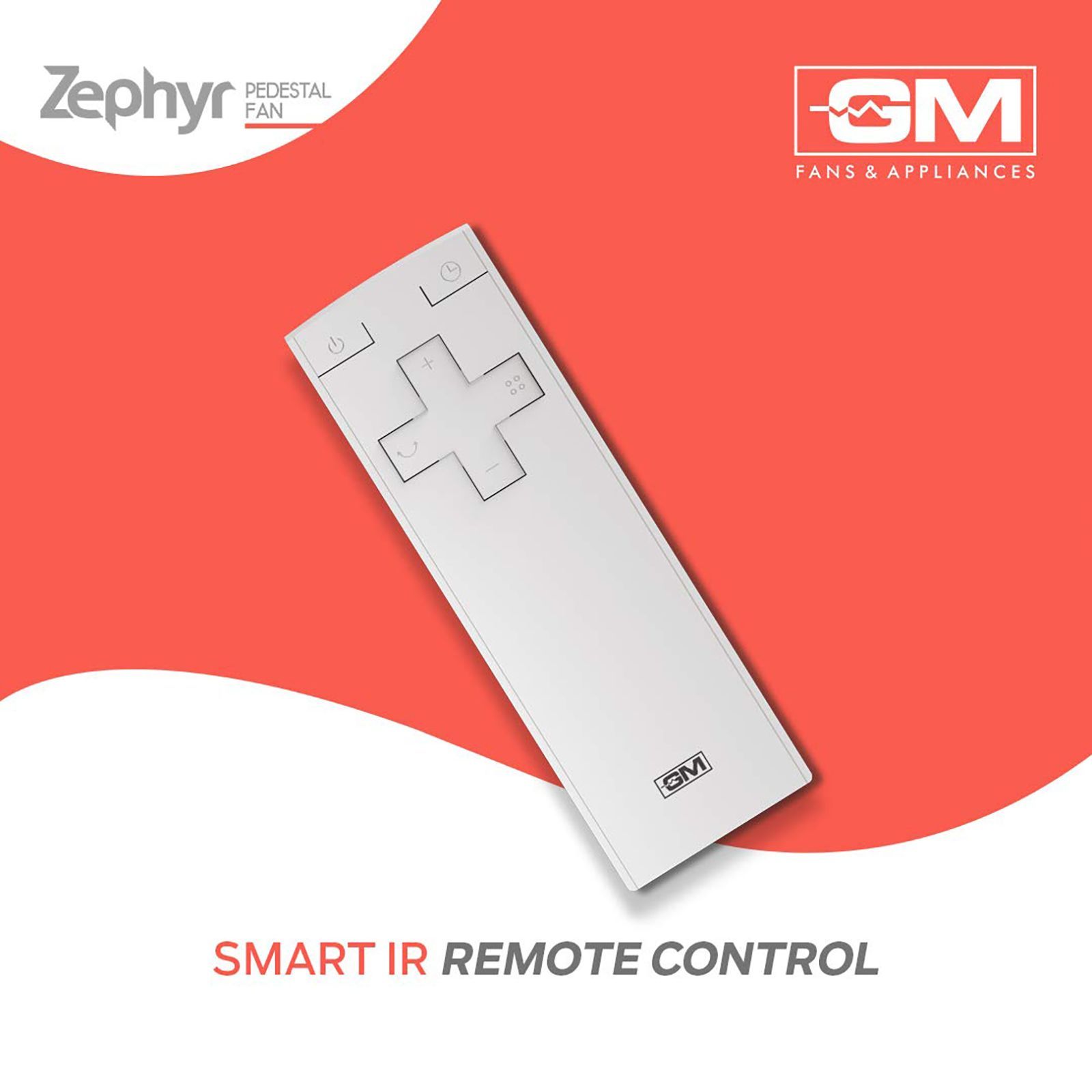 GM Zephyr 300mm 9 Blade BLDC Motor Pedestal Fan with Remote (Rust Resistant, White) GM Zephyr 300mm 9 Blade BLDC Motor Pedestal Fan with Remote (Rust Resistant, White)_5