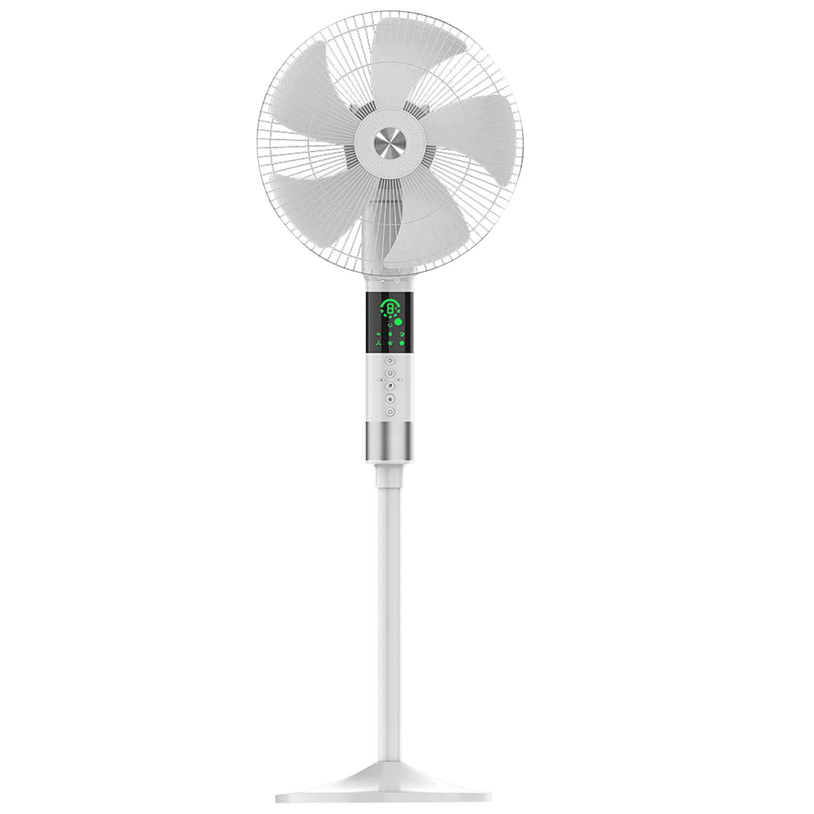 GM Maestro 400mm 3 Blade 360 Degree Oscillation Pedestal Fan with Remote (Rust Resistant, White)_1