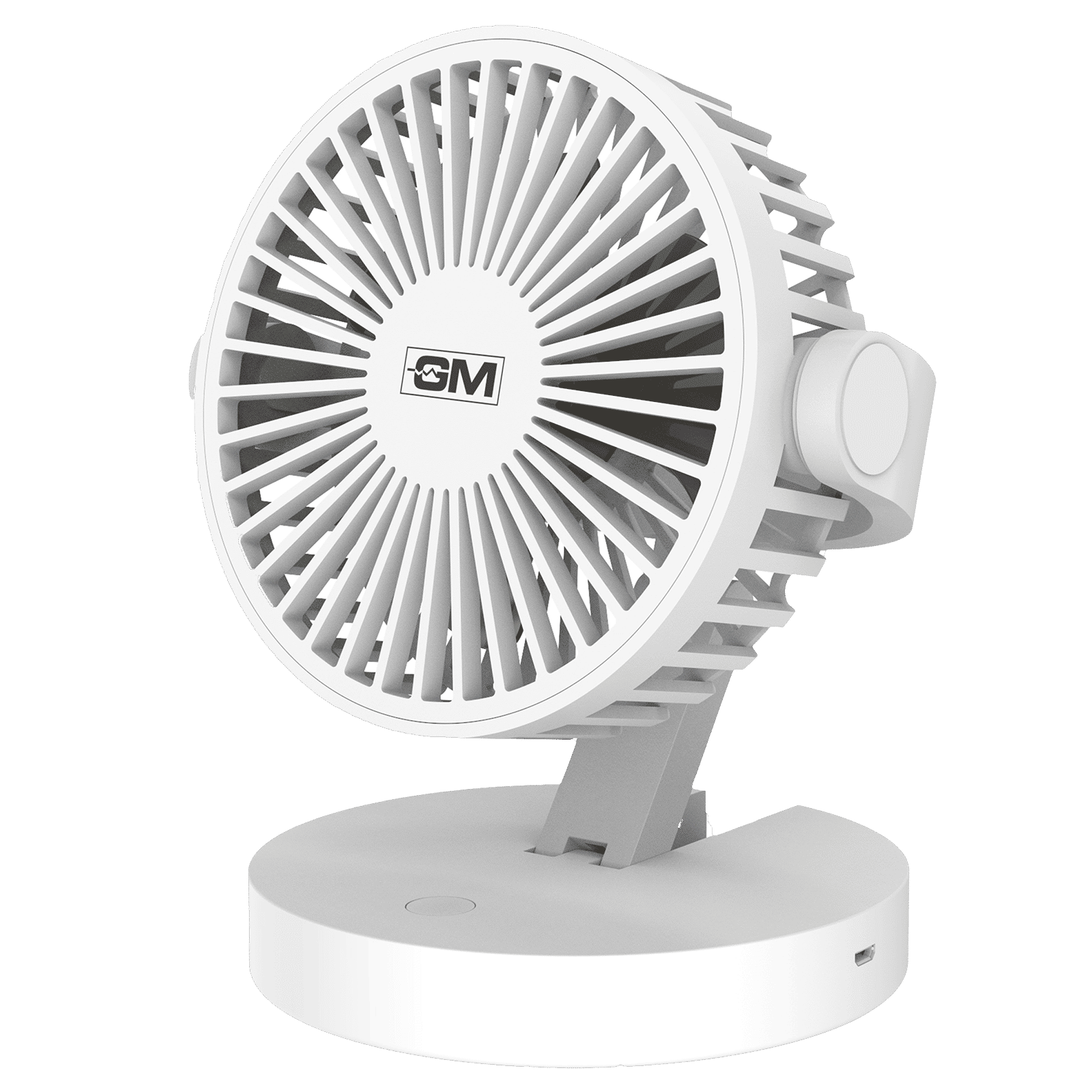 GM Handy Air 150mm 3 Blade Rechargeable Personal Fan with 2000 mAh Battery (5 Hr Non Stop Operation, White)_4