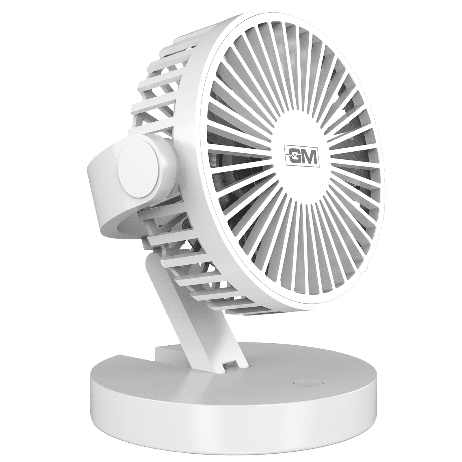 GM Handy Air 150mm 3 Blade Rechargeable Personal Fan with 2000 mAh Battery (5 Hr Non Stop Operation, White)_6