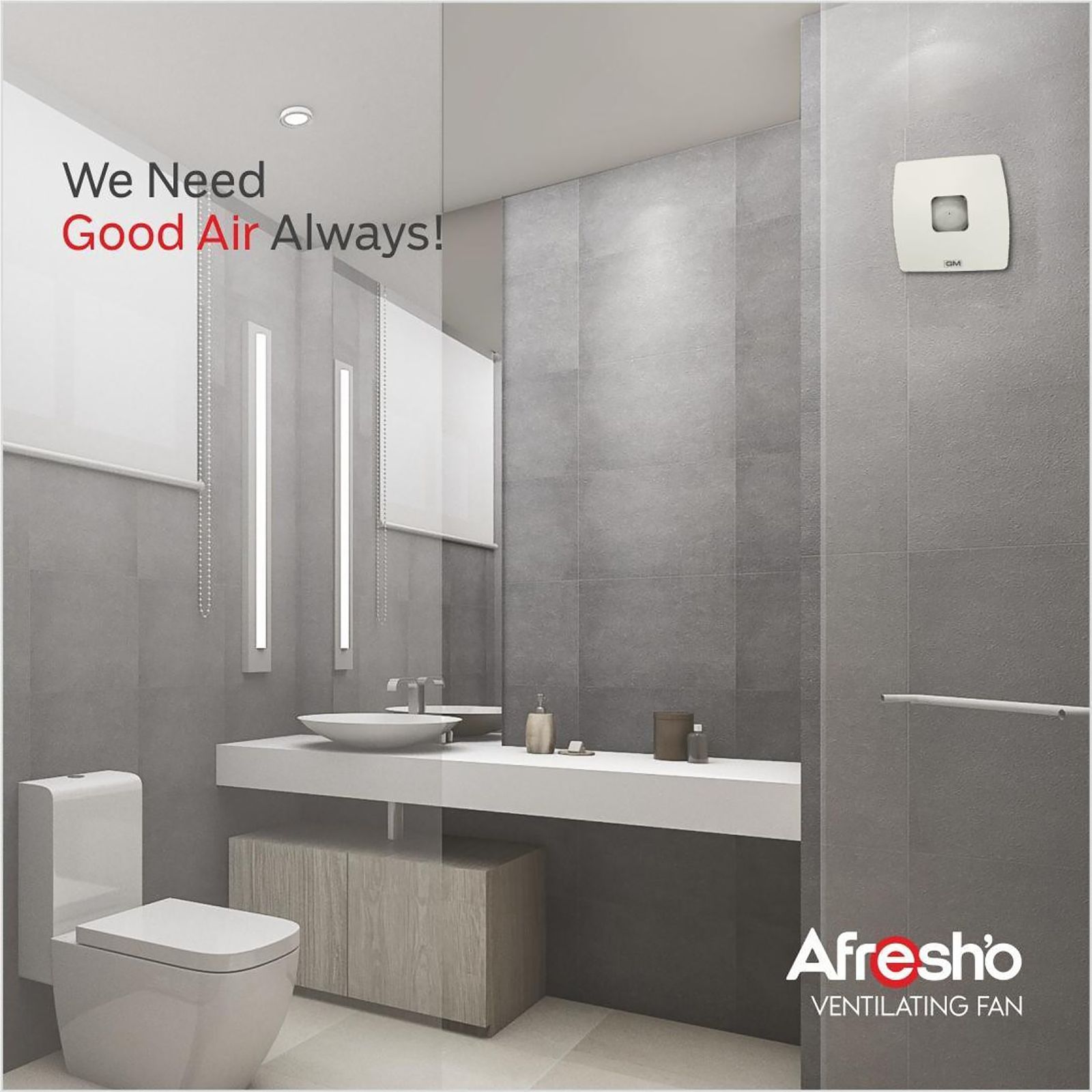 GM Afresho 150mm Exhaust Fan (Energy Efficient, Ivory)_6