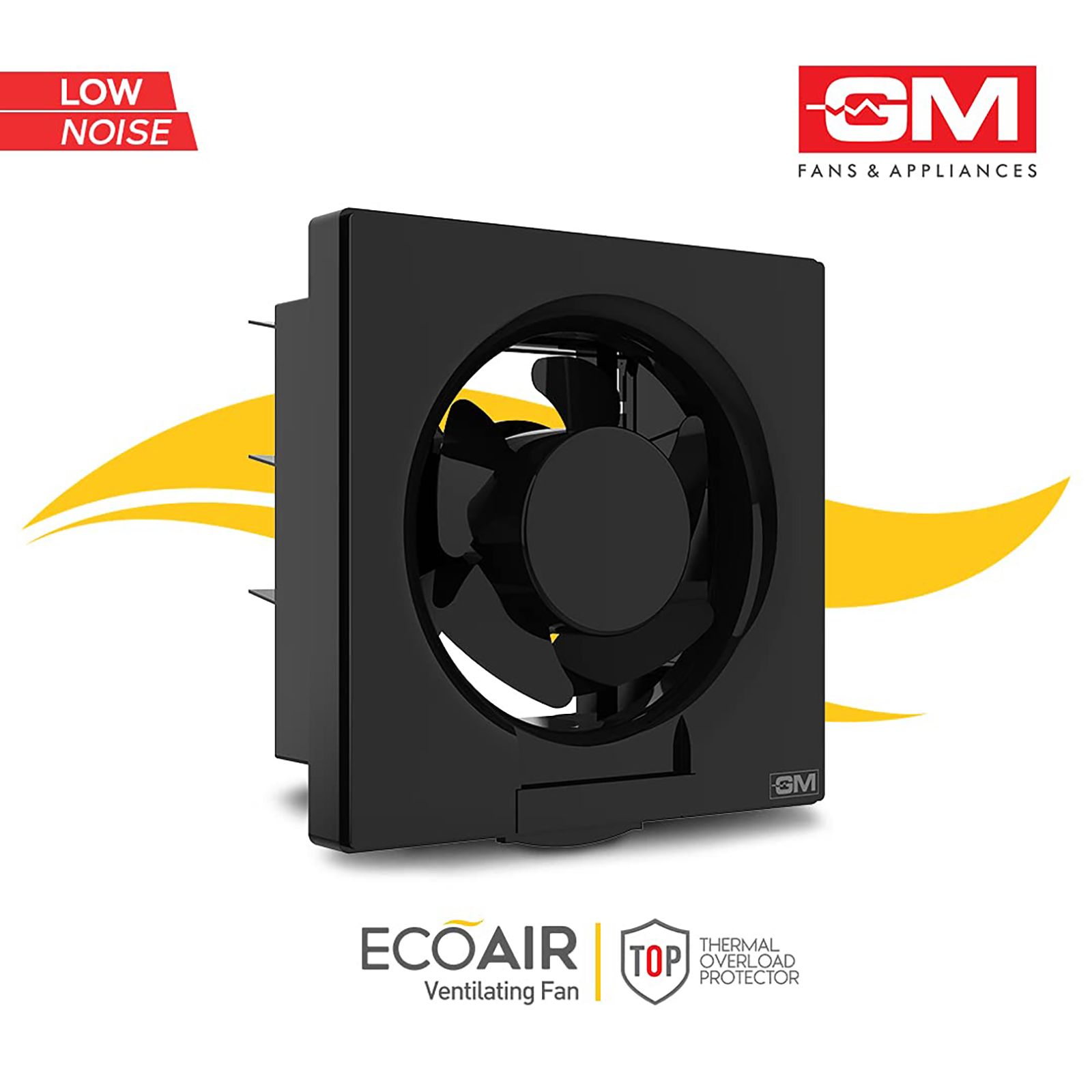 GM Eco Air 200mm Exhaust Fan (Low Noise Operation, Black)_8