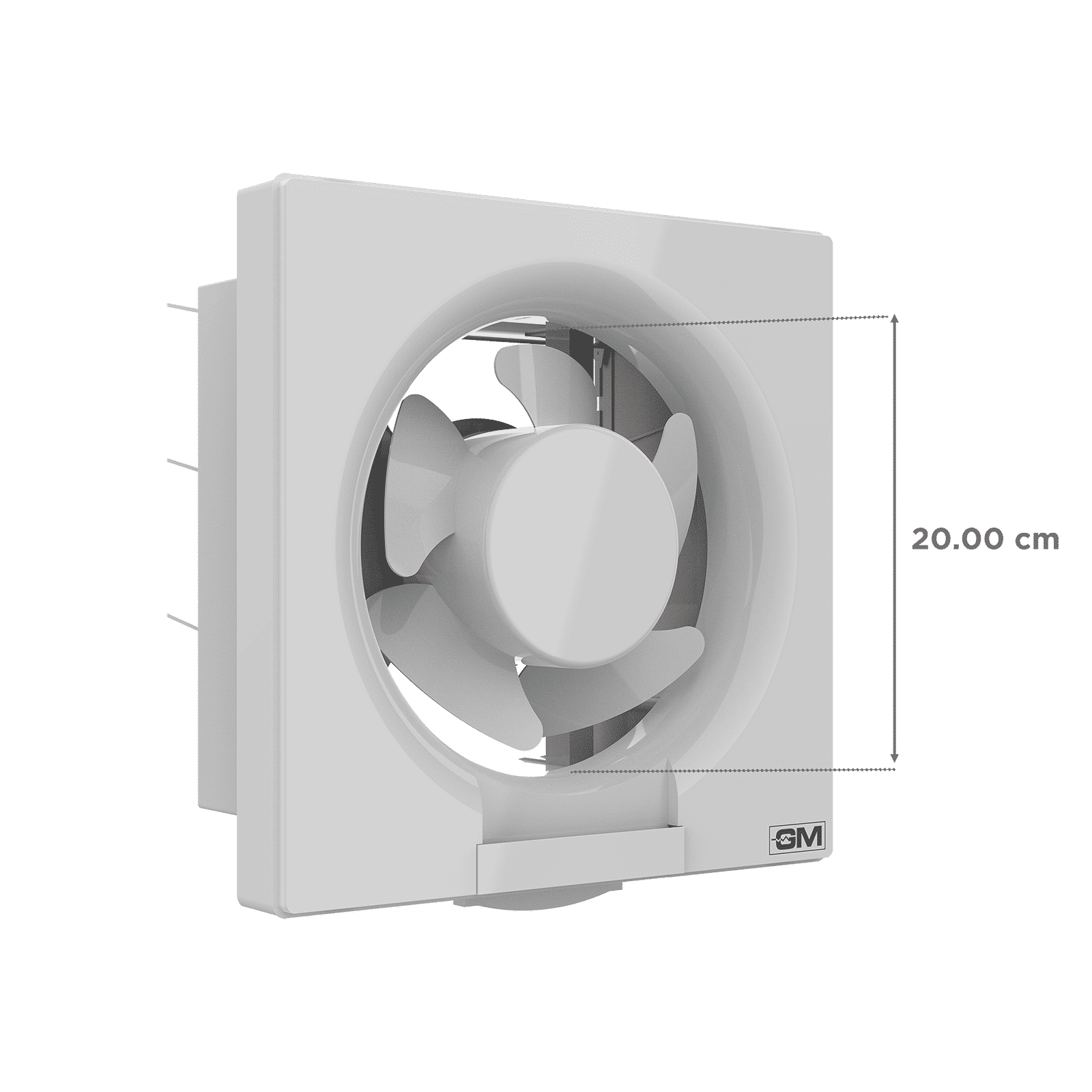 GM Eco Air 200mm Exhaust Fan (Low Noise Operation, White)_2