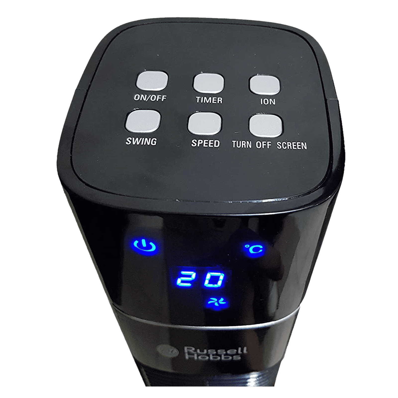 Russell Hobbs RTF-4800 Bladeless 13800 m3/hr Air Delivery Tower Fan with Remote (Superior Quality, Black)_4