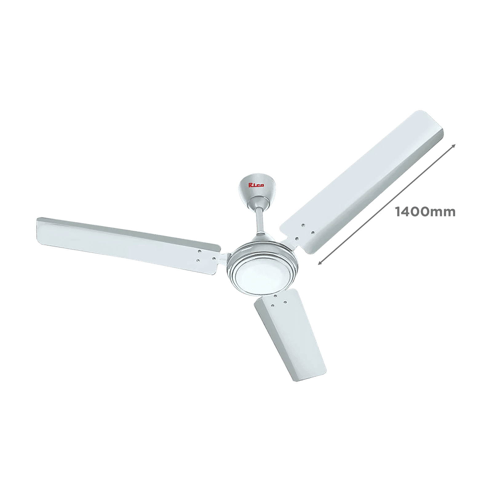 Rico Oric 3 Star 1400mm 3 Blade Copper Motor Ceiling Fan (Rust & Dust Resistant, White)_2