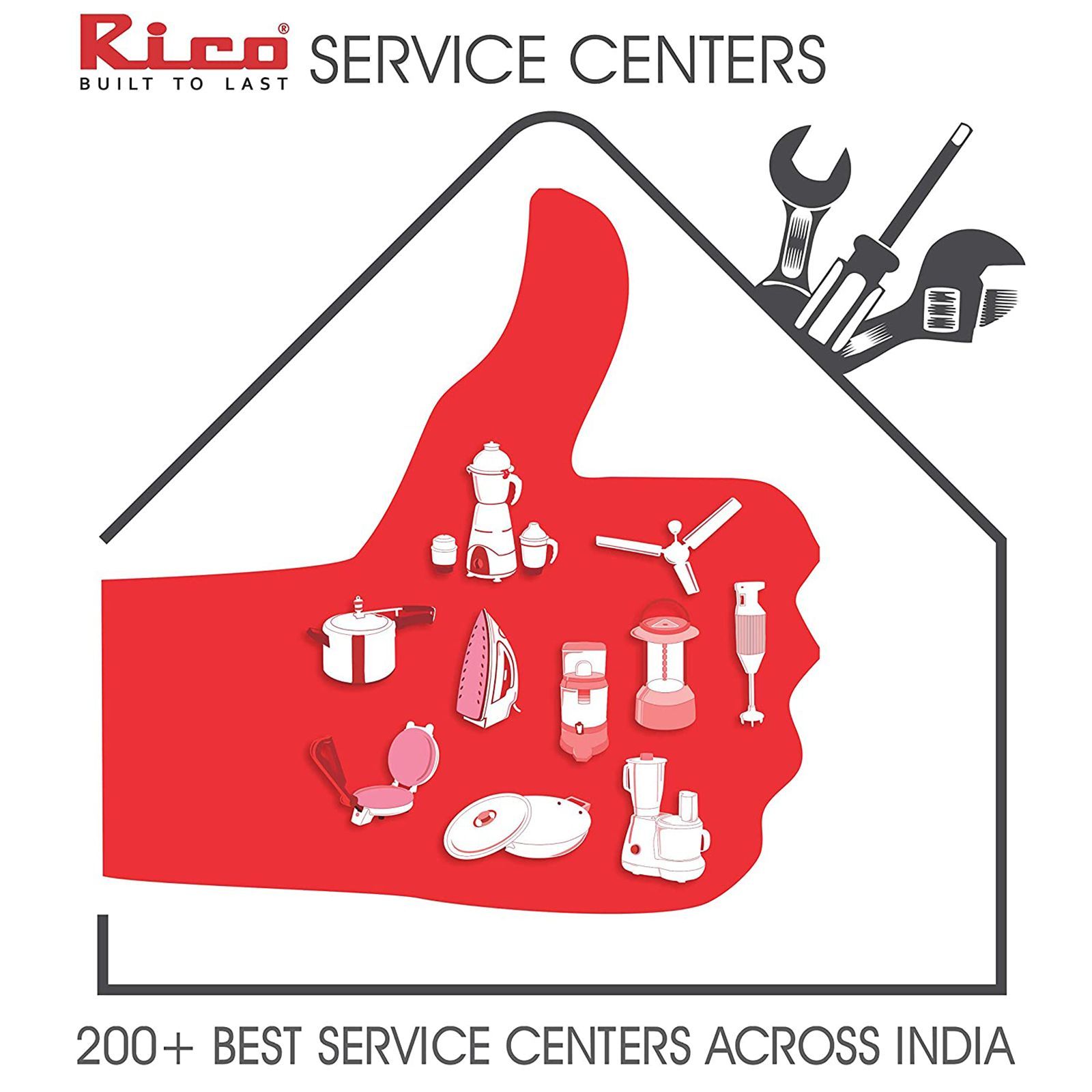 Rico 1400mm 3 Blade Copper Winding Motor Ceiling Fan (Dust Resistant, Brown)_7