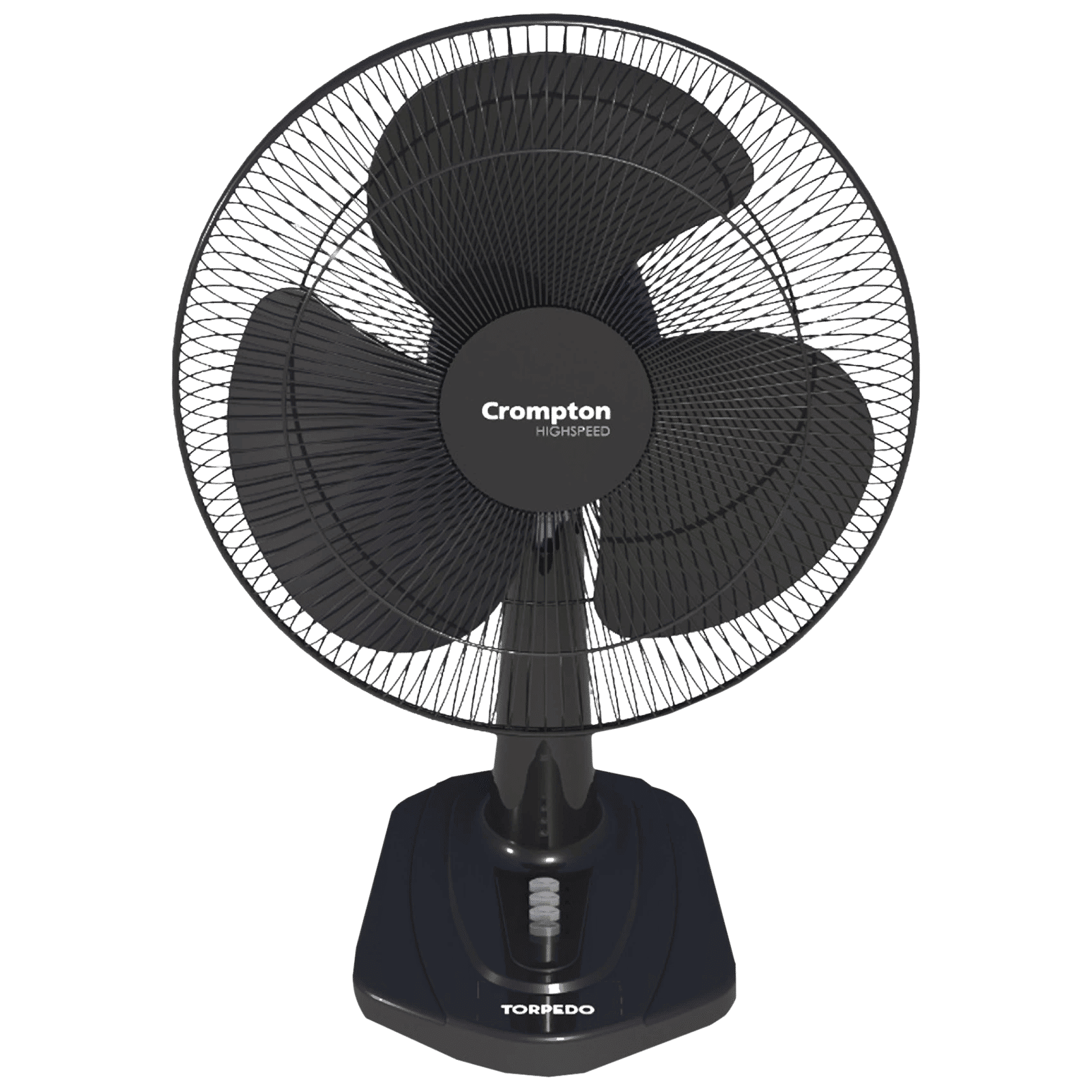Crompton Torpedo 400mm 3 Blade High Speed Torpedo Table Fan (Smooth Oscillation, Black) Crompton Torpedo 400mm 3 Blade High Speed Torpedo Table Fan (Smooth Oscillation, Black)_1