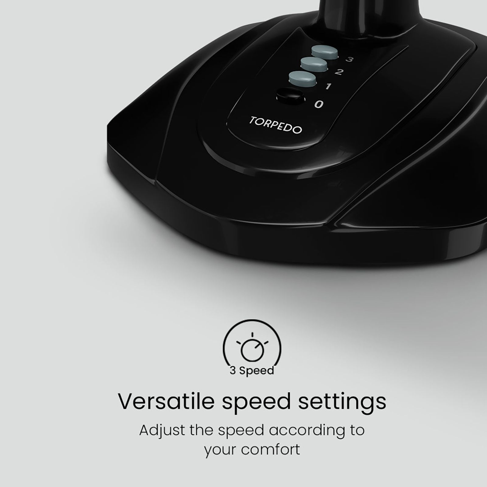 Crompton Torpedo 400mm 3 Blade High Speed Torpedo Table Fan (Smooth Oscillation, Black) Crompton Torpedo 400mm 3 Blade High Speed Torpedo Table Fan (Smooth Oscillation, Black)_5