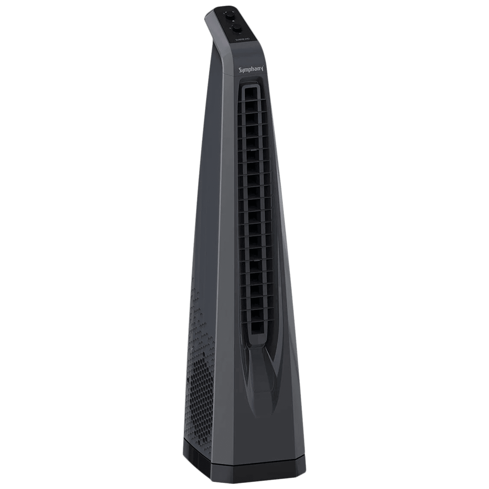 Symphony Surround Bladeless 25 ft Air Throw 650 m3/hr Air Delivery Tower Fan (Powerful Air Throw, Dark Grey)_11