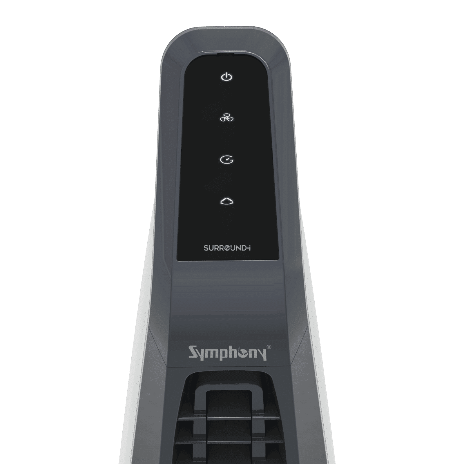 Symphony Surround-I Bladeless 25 ft Air Throw 650 m3/hr Air Delivery Tower Fan with Remote (Touchscreen Control Panel, Dark Grey) Symphony Surround-I Bladeless 25 ft Air Throw 650 m3/hr Air Delivery Tower Fan with Remote (Touchscreen Control Panel, Dark Grey)_6