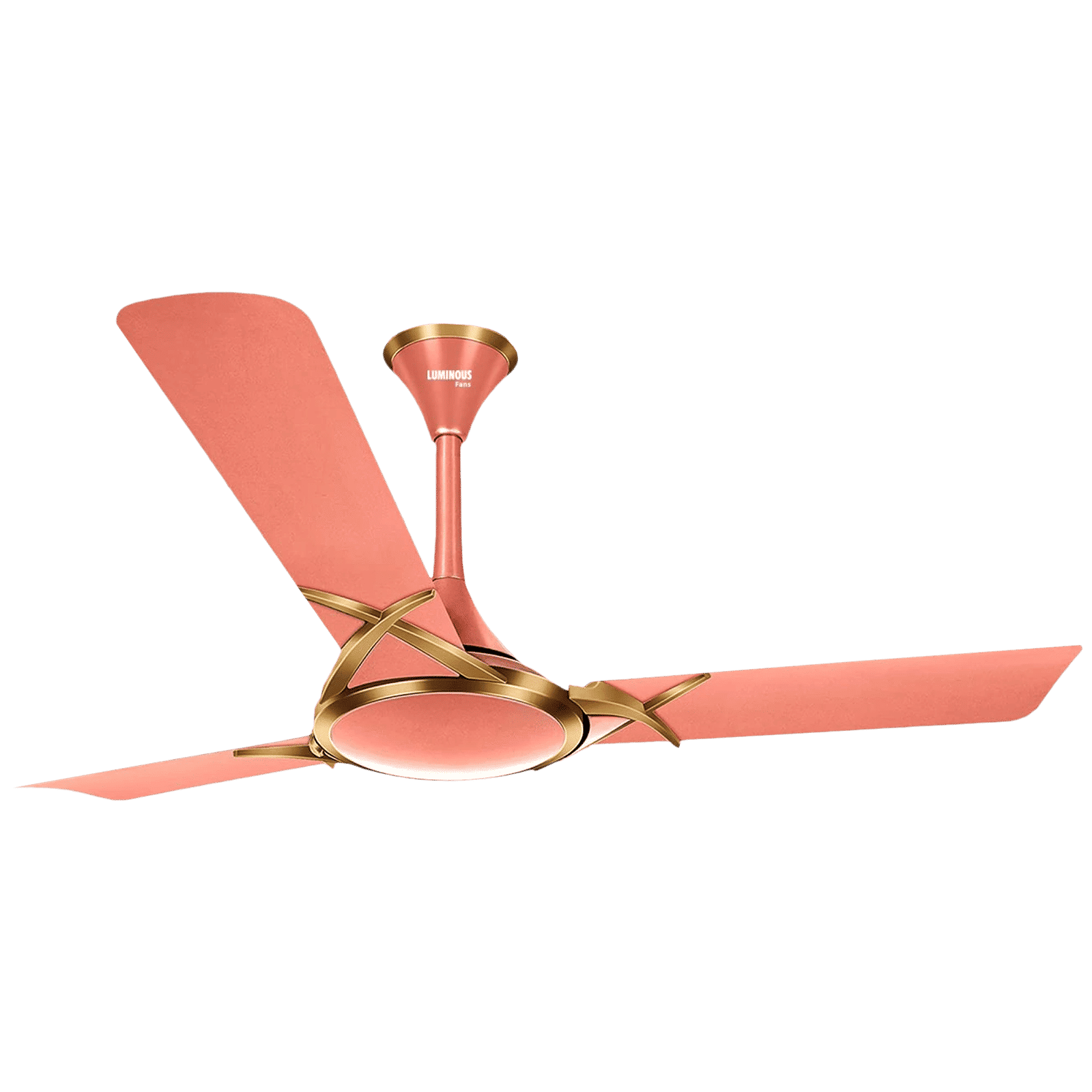 LUMINOUS Deltoid 3 Star 1200mm 3 Blade High Speed Ceiling Fan (Low Power Consumption, Rose Gold)_1