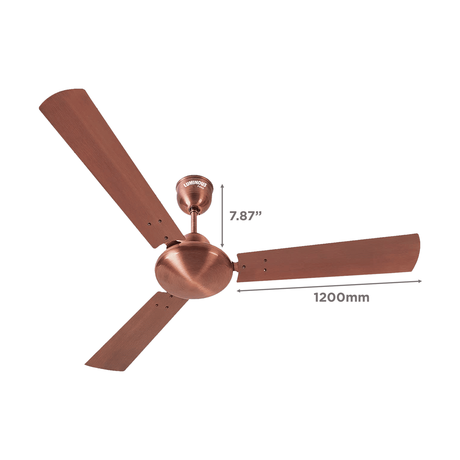 LUMINOUS Enchante 1200mm 3 Blade High Speed Ceiling Fan (Electroplated Finish, Antique Copper) LUMINOUS Enchante 1200mm 3 Blade High Speed Ceiling Fan (Electroplated Finish, Antique Copper)_2