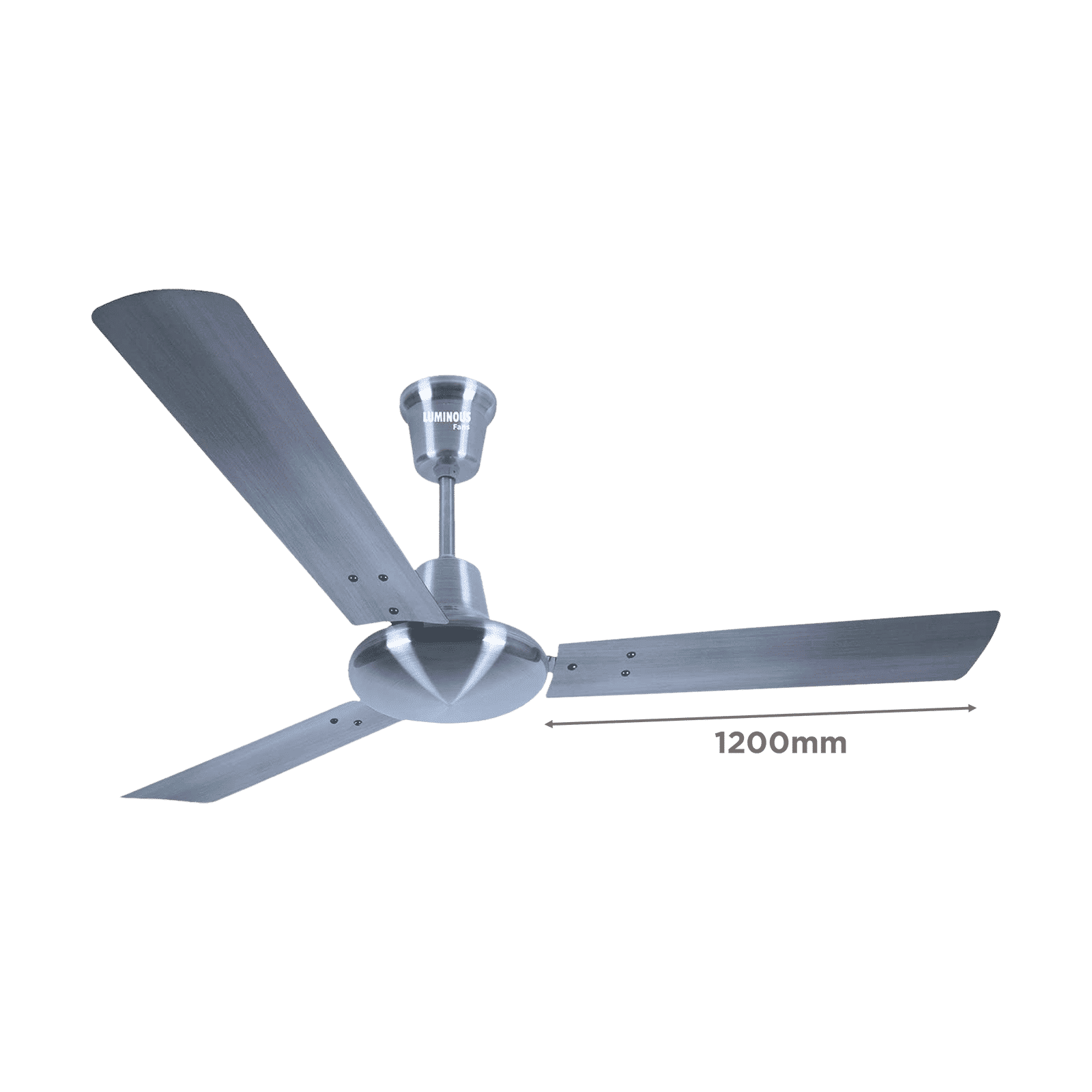 LUMINOUS Enchante 1200mm 3 Blade High Speed Ceiling Fan (Electroplated Finish, Antique Nickel)_2