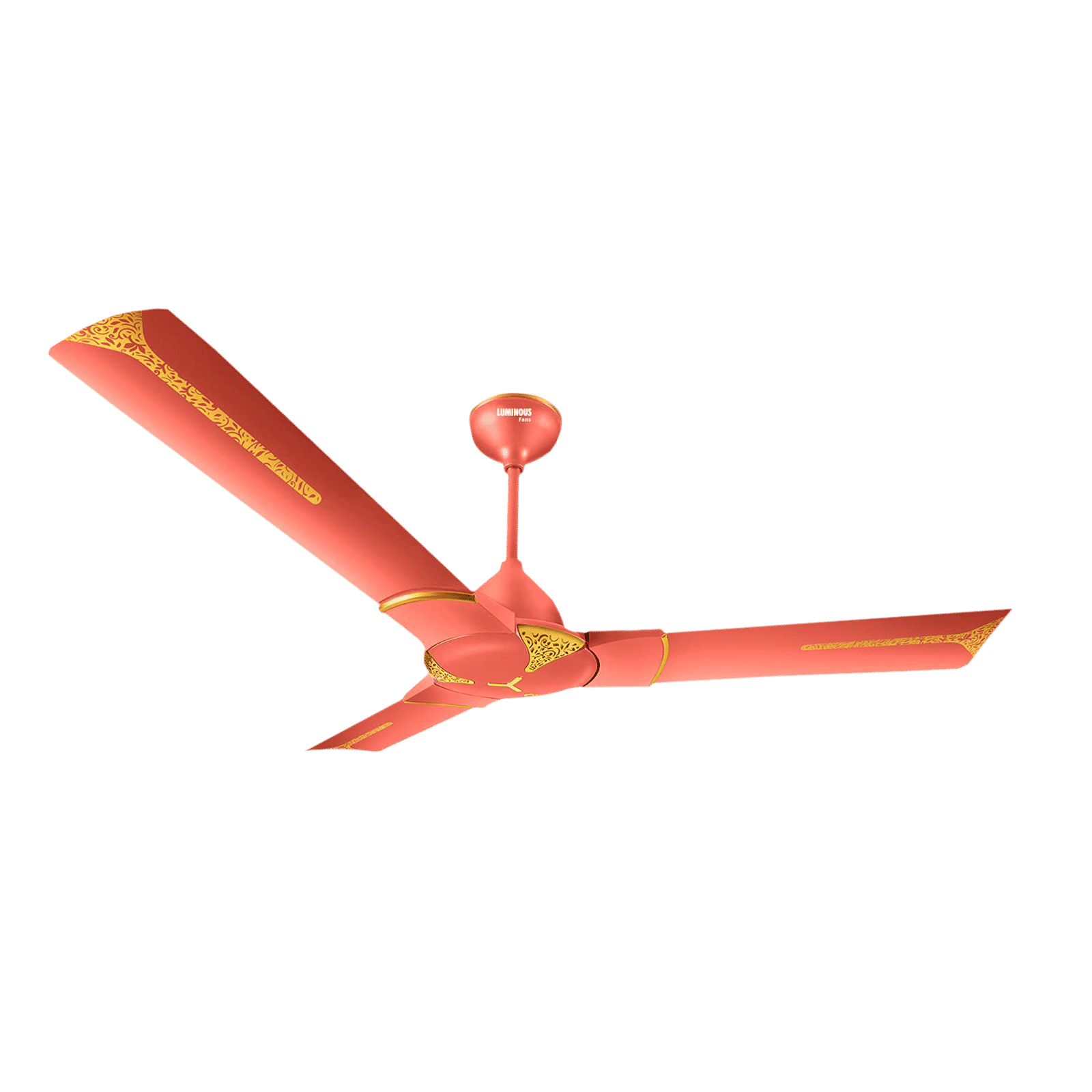 LUMINOUS Jaipur Ghoomar 3 Star 1200mm 3 Blade High Speed Ceiling Fan (Energy Saving, Rose Gold)_1