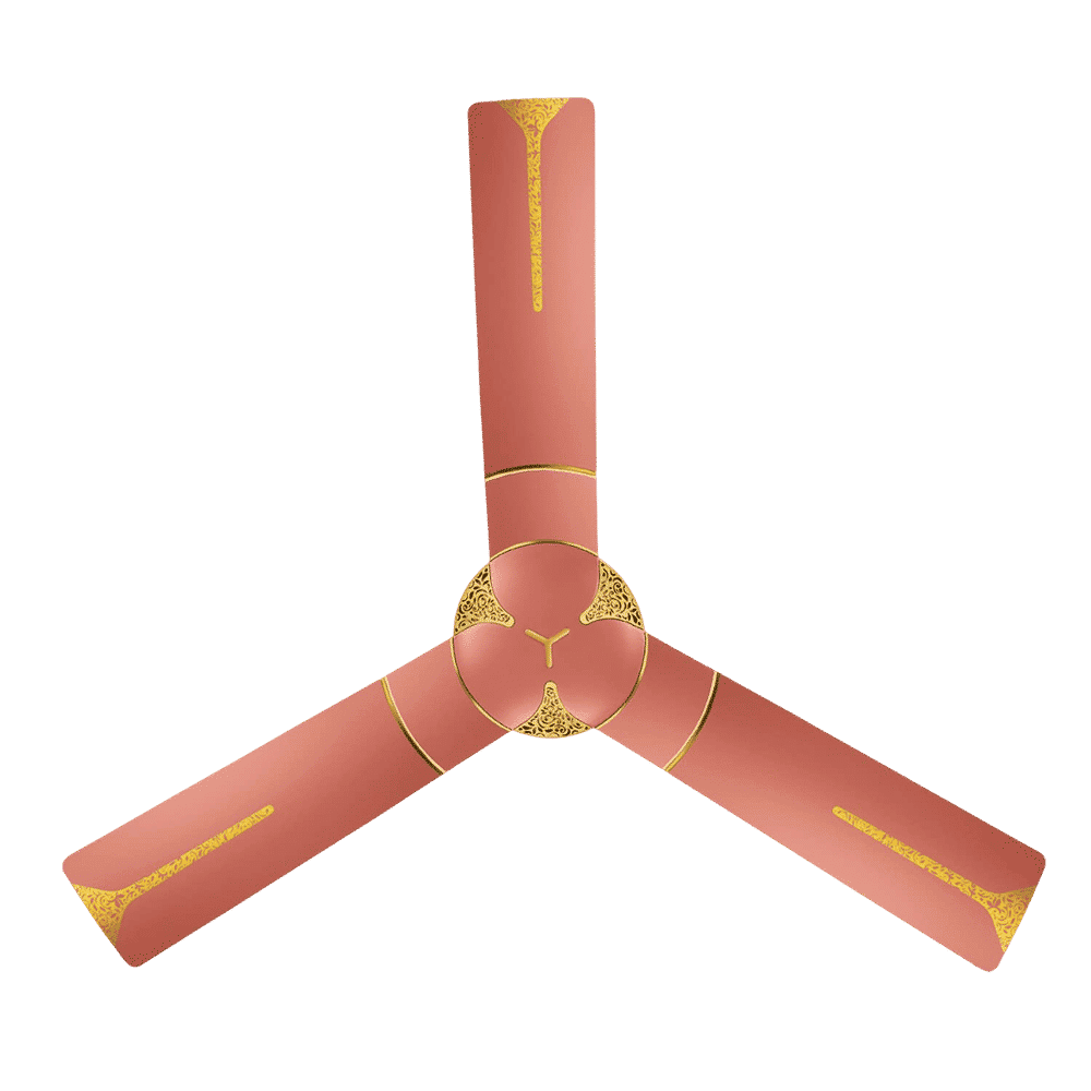 LUMINOUS Jaipur Ghoomar 3 Star 1200mm 3 Blade High Speed Ceiling Fan (Energy Saving, Rose Gold)_10