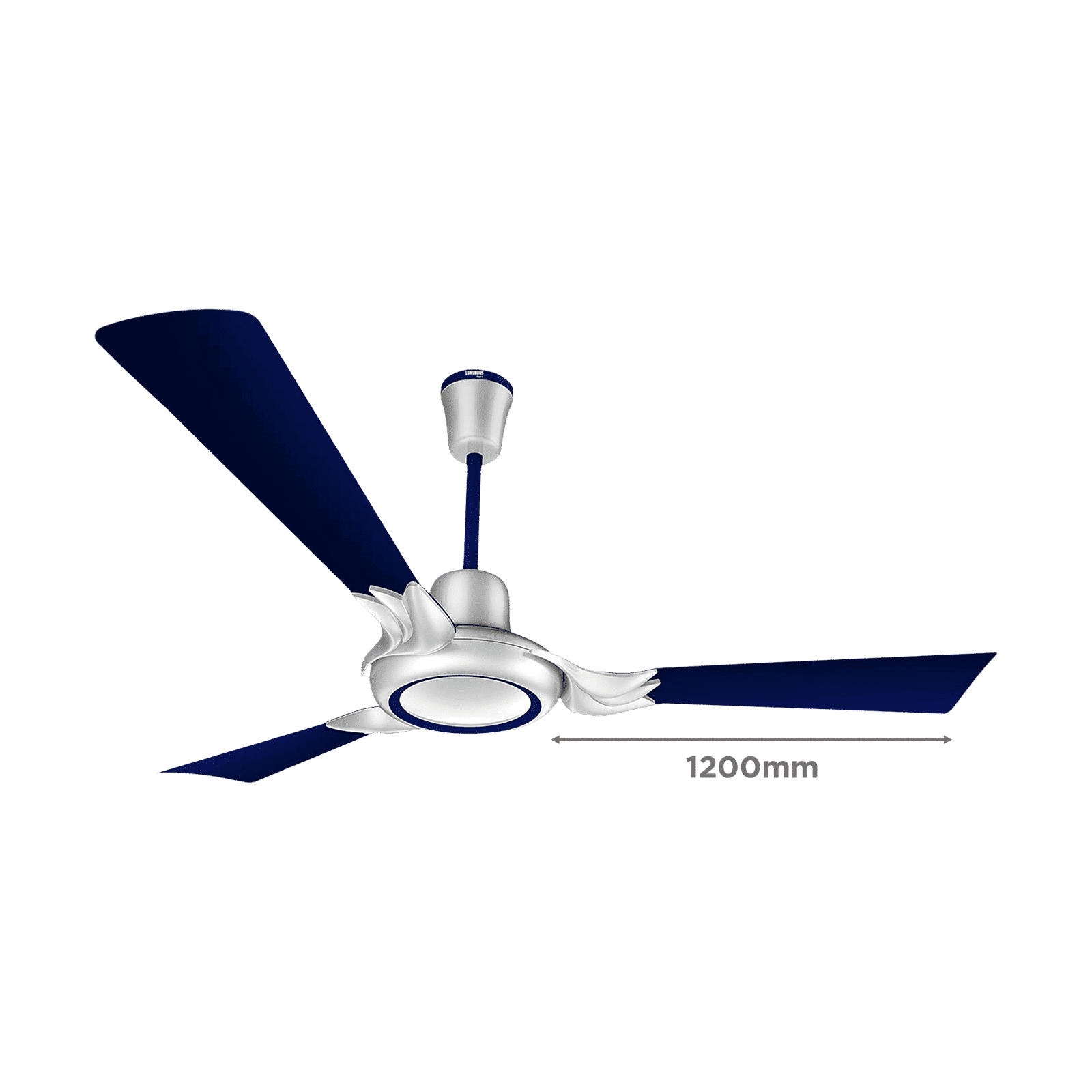 LUMINOUS London Mayfair 3 Star 1200mm 3 Blade Silent Operation Ceiling Fan with Remote (Dust Repellent, Sapphire Blue)_2