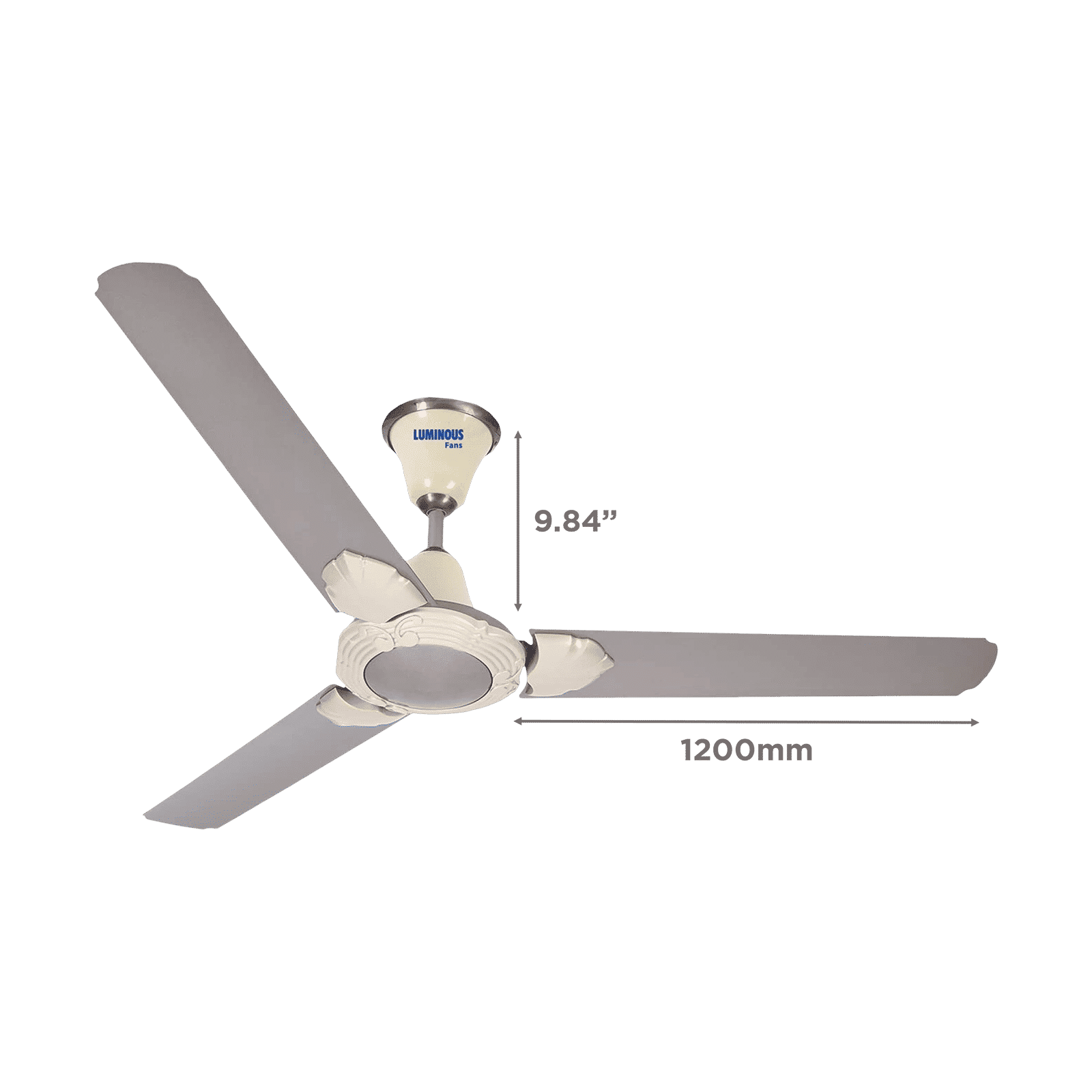 LUMINOUS London Thames 1200mm 3 Blade High Speed Ceiling Fan (Low Power Consumption, Russet Brown)_2