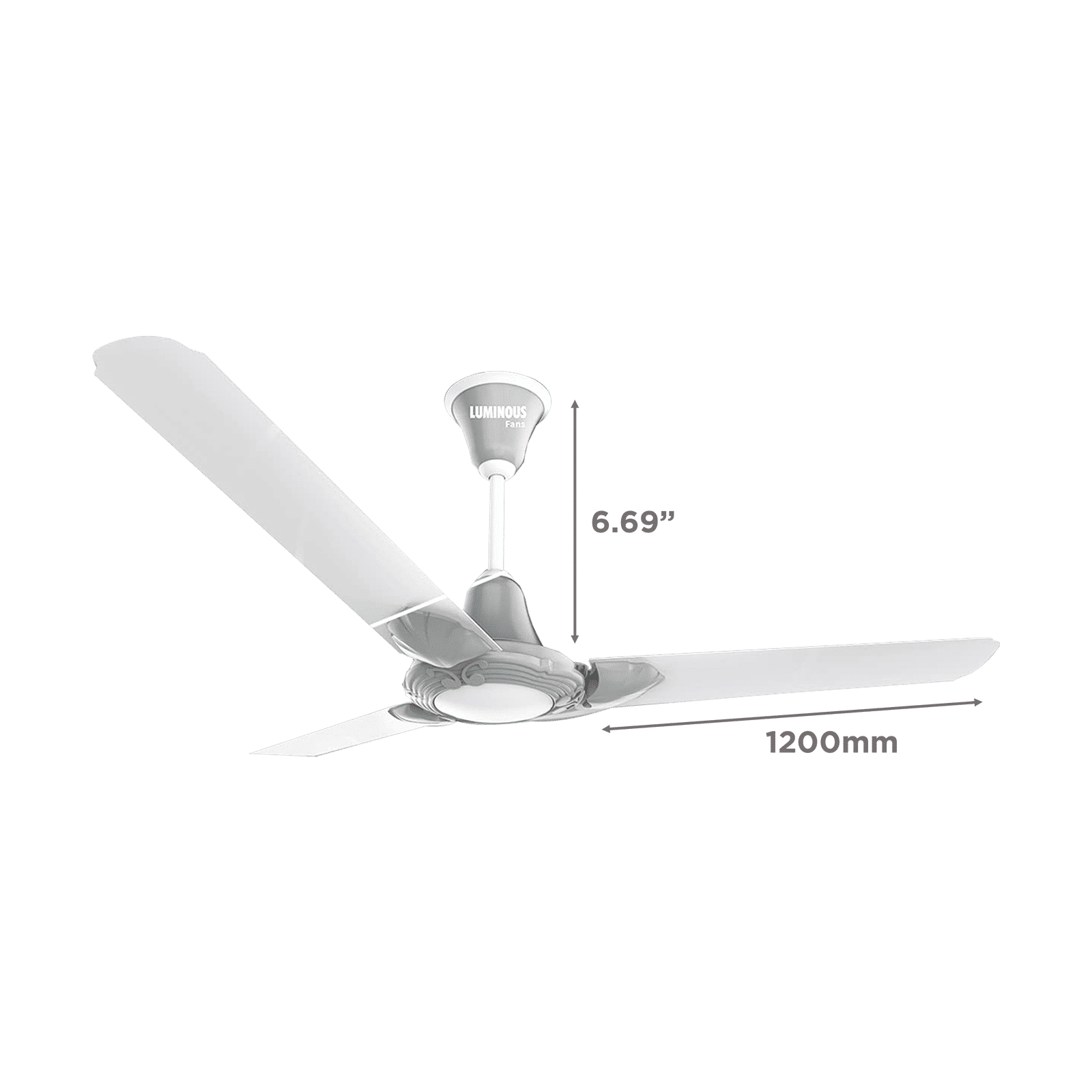 LUMINOUS London Thames 1200mm 3 Blade High Speed Ceiling Fan (Low Power Consumption, Wimbledon White) LUMINOUS London Thames 1200mm 3 Blade High Speed Ceiling Fan (Low Power Consumption, Wimbledon White)_2