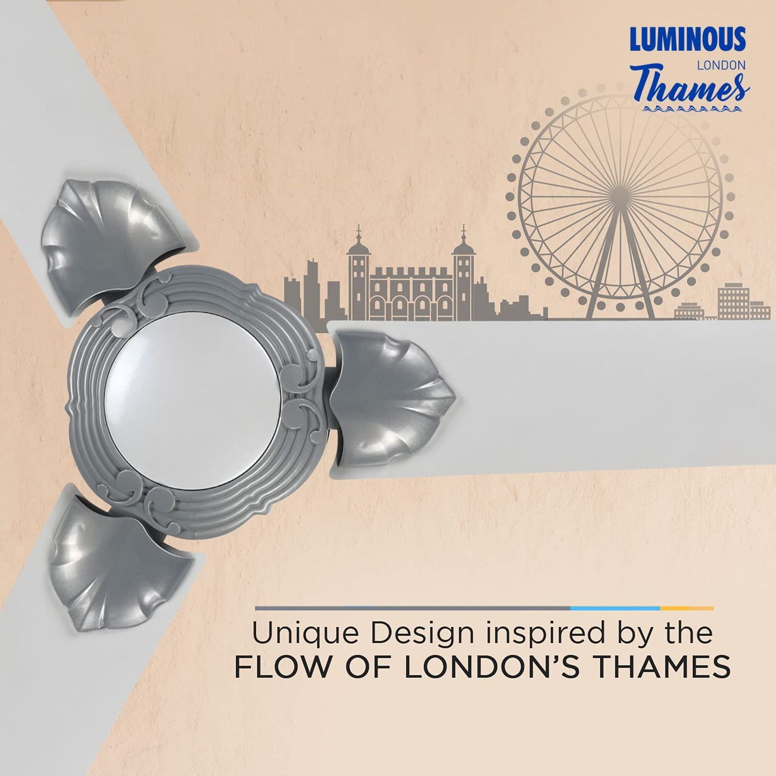 LUMINOUS London Thames 1200mm 3 Blade High Speed Ceiling Fan (Low Power Consumption, Wimbledon White) LUMINOUS London Thames 1200mm 3 Blade High Speed Ceiling Fan (Low Power Consumption, Wimbledon White)_6
