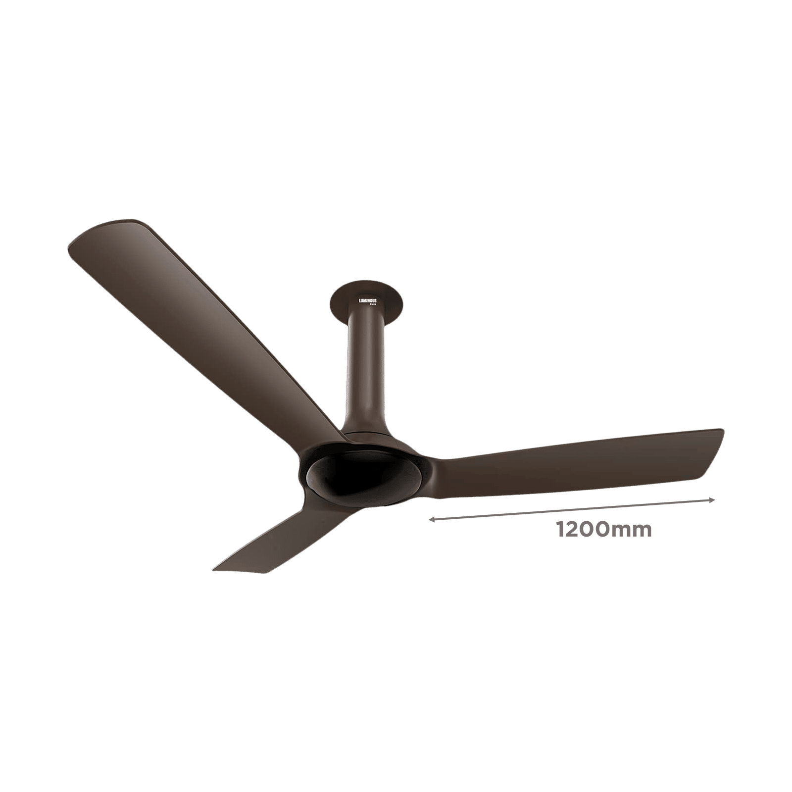 LUMINOUS New York Chelsea 5 Star 1200mm 3 Blade BLDC Motor Ceiling Fan with Remote (Energy Saving, Caramel Brown)_2