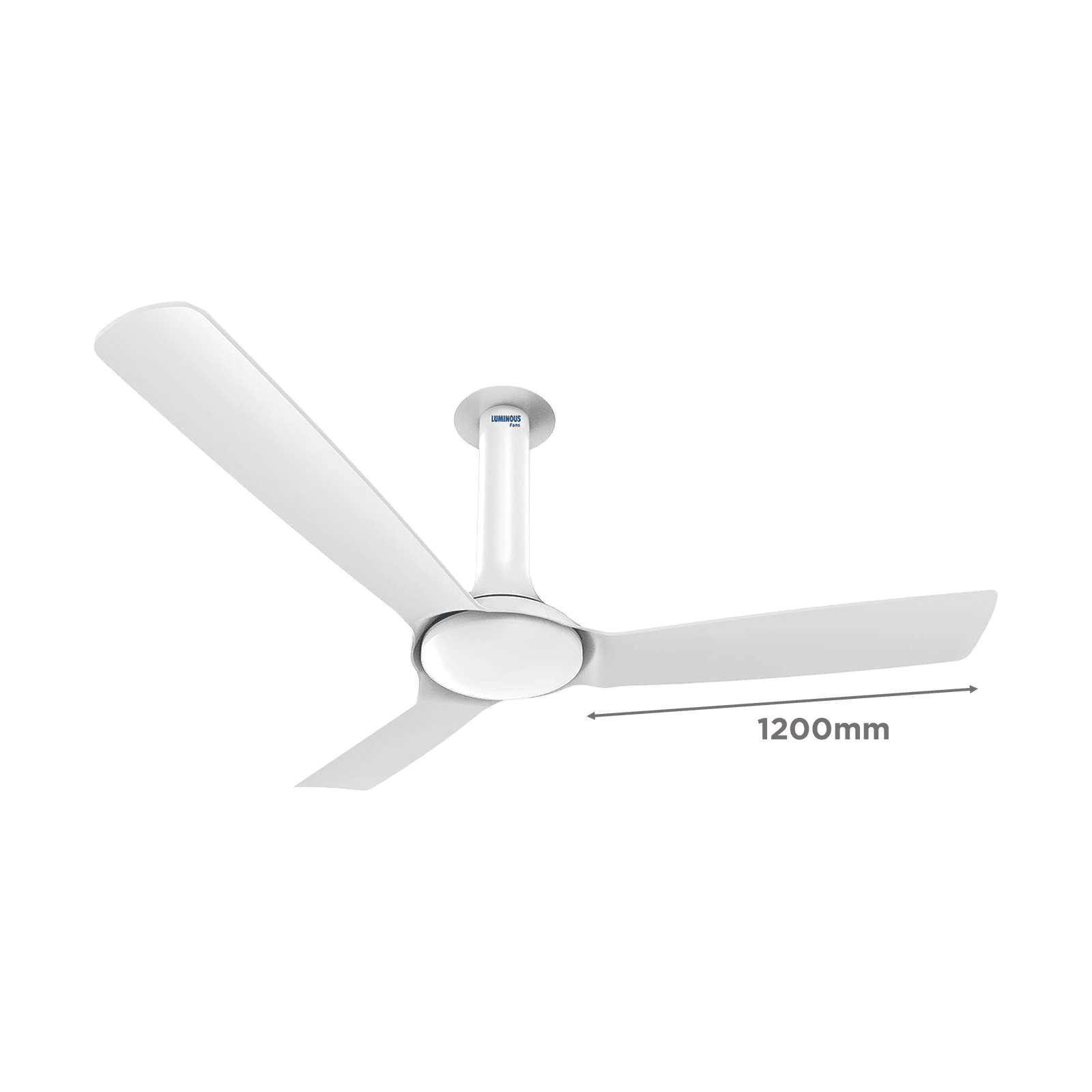 LUMINOUS New York Chelsea 5 Star 1200mm 3 Blade BLDC Motor Ceiling Fan with Remote (Energy Saving, Pristine White)_2