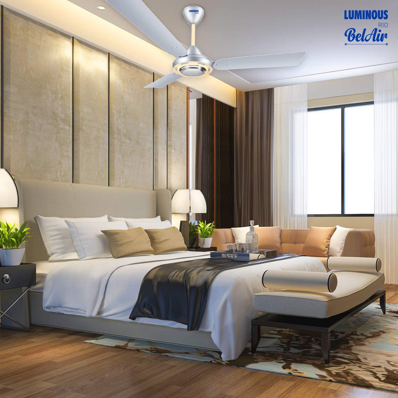 LUMINOUS Rio BelAir 2 Star 1200mm 3 Blade High Speed Ceiling Fan (Dust Repellent, Prata Silver) LUMINOUS Rio BelAir 2 Star 1200mm 3 Blade High Speed Ceiling Fan (Dust Repellent, Prata Silver)_6