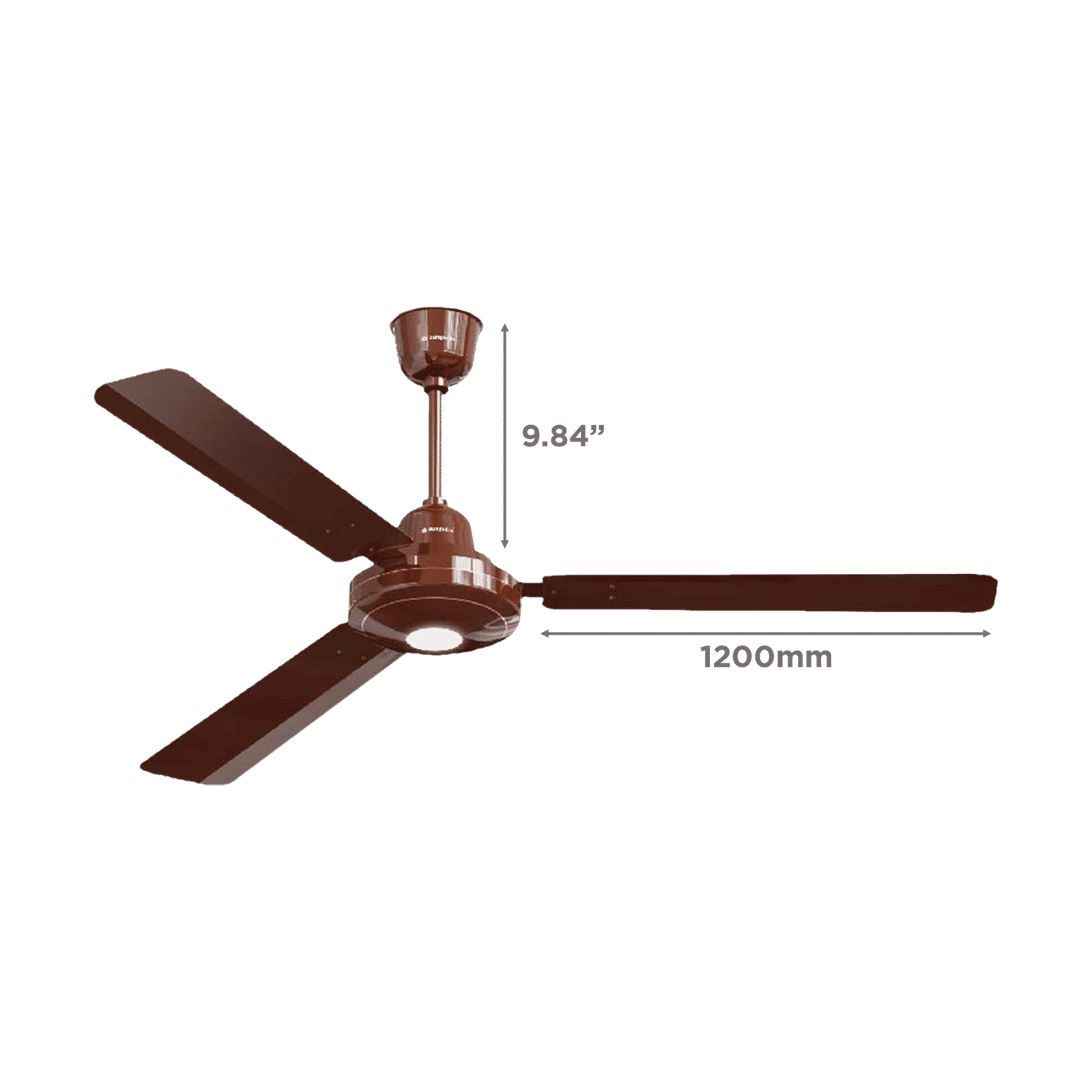 zunpulse Falco 5 Star 1200mm 3 Blade BLDC Motor Ceiling Fan with Remote (Inverter Technology, Brown)_2