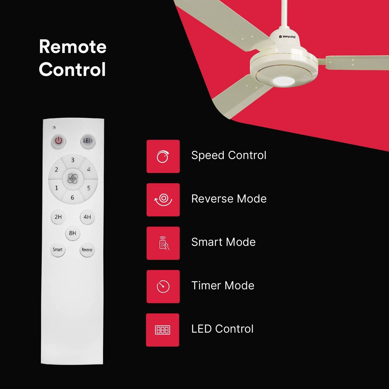 zunpulse Falco 5 Star 1200mm 3 Blade BLDC Motor Ceiling Fan with Remote (Inverter Technology, Ivory)_9