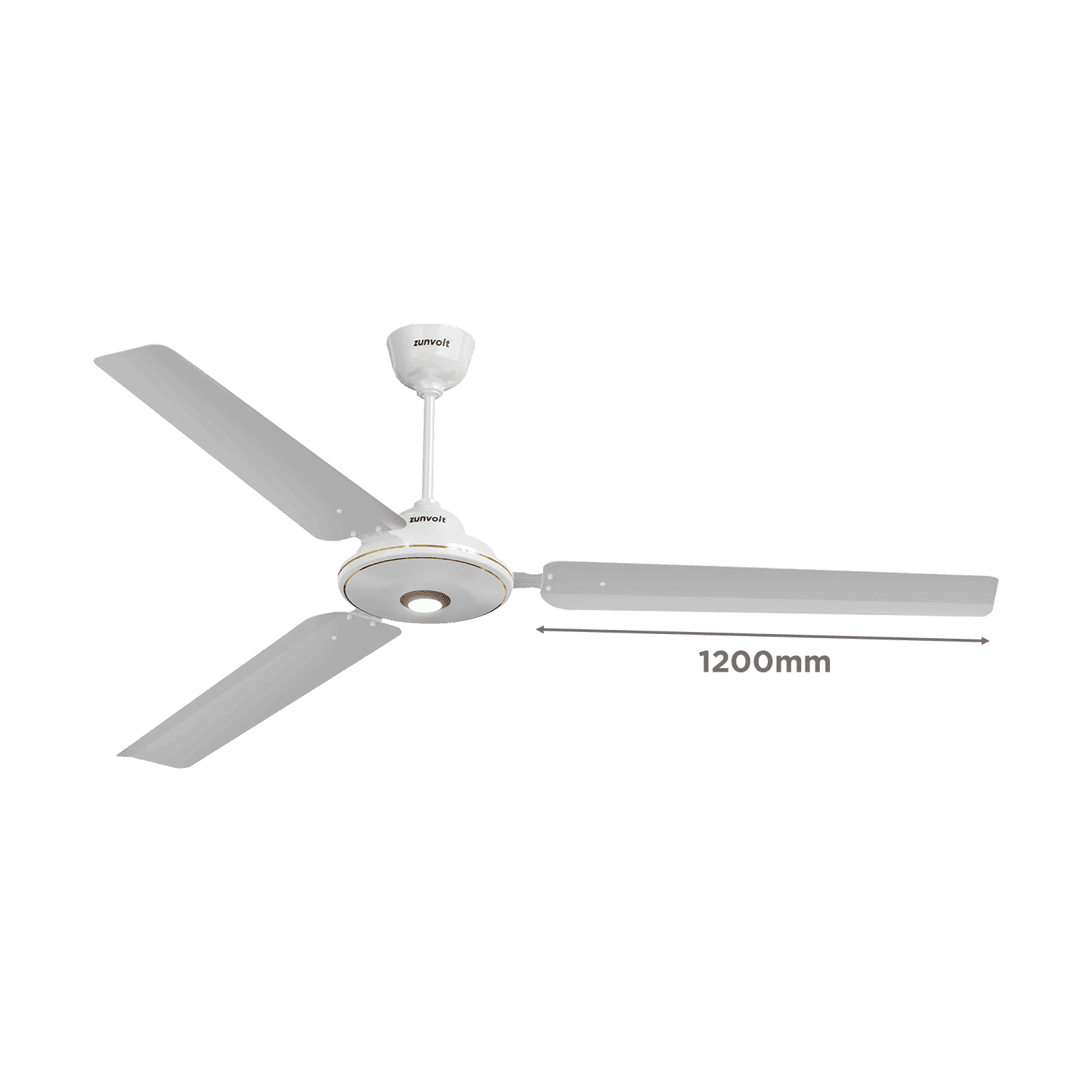zunpulse 5 Star 1200mm 3 Blade BLDC Motor Smart Ceiling Fan with Remote (IoT Technology, White)_2