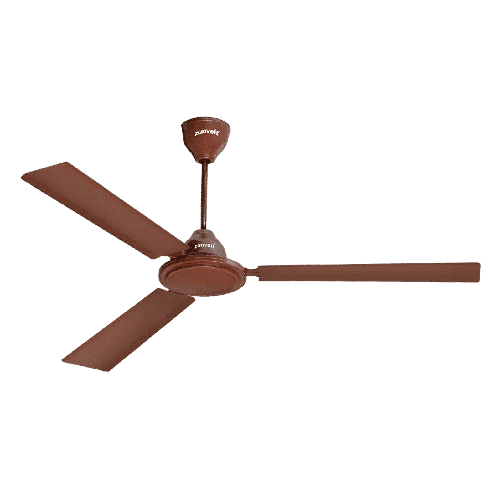 zunpulse Thundermax 1200mm 3 Blade Copper Motor Ceiling Fan (Low Power Consumption, Brown)_1