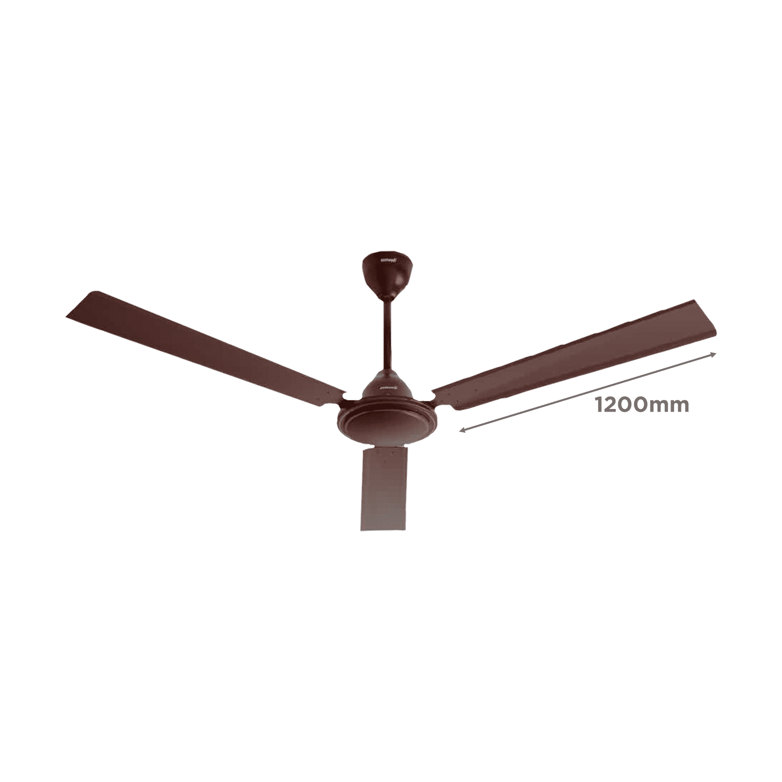 zunpulse Thundermax 1200mm 3 Blade Copper Motor Ceiling Fan (Low Power Consumption, Brown)_2