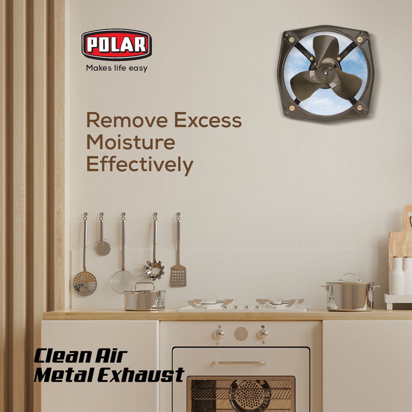 POLAR Clean Air 230mm Exhaust Fan (Air Metal Exhaust, Brown)_7