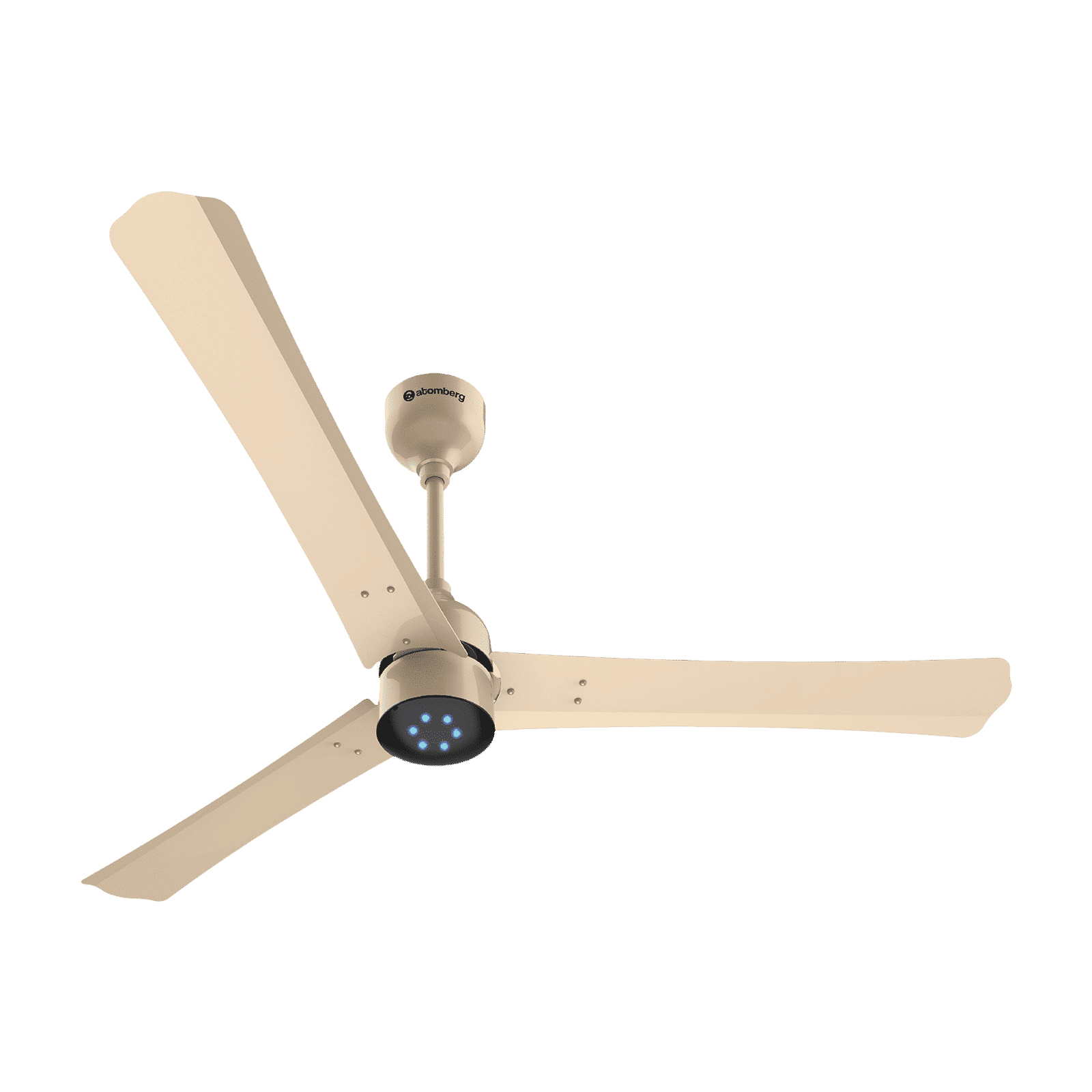 atomberg Renesa Plus 5 Star 1200mm 3 Blade BLDC Motor Ceiling Fan with Remote (LED Indicator, Metallic Gold)_1