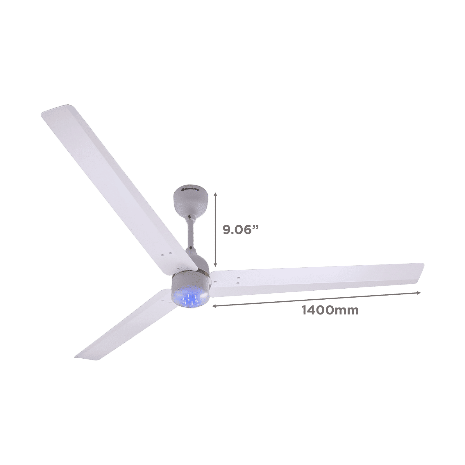 atomberg Renesa 5 Star 1400mm 3 Blade BLDC Motor Ceiling Fan with Remote (LED Speed Indicator, White)_2