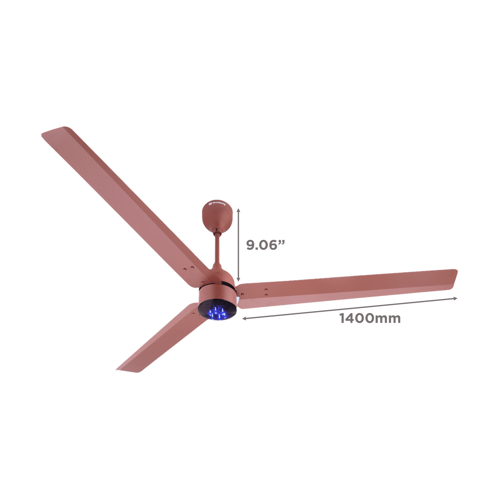 atomberg Renesa 5 Star 1400mm 3 Blade BLDC Motor Ceiling Fan with Remote (LED Speed Indicator, Matt Brown)_2