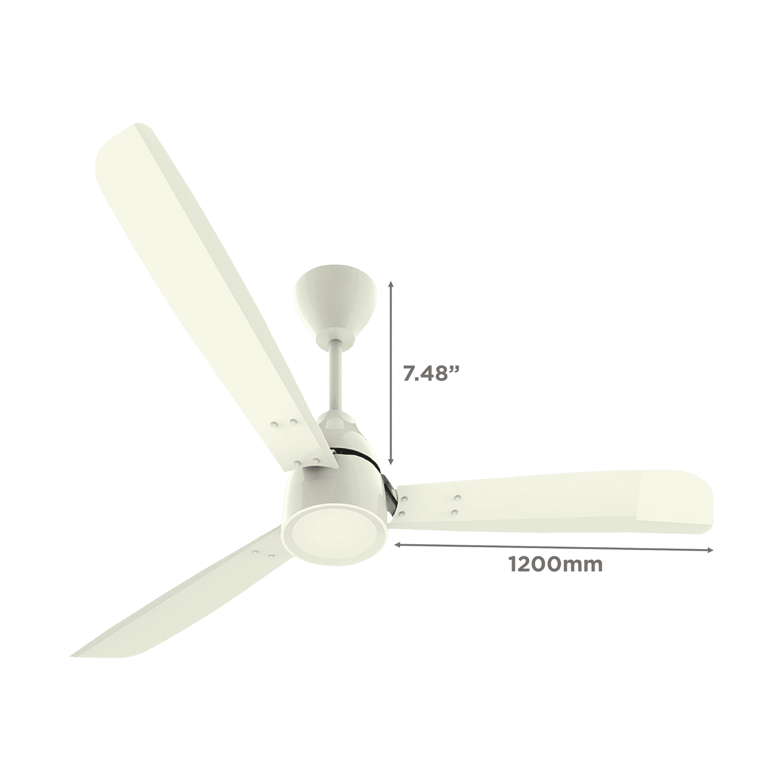 atomberg Renesa Alpha 5 Star 1200mm 3 Blade BLDC Motor Ceiling Fan (AtomSense Algorithm, Ivory)_2