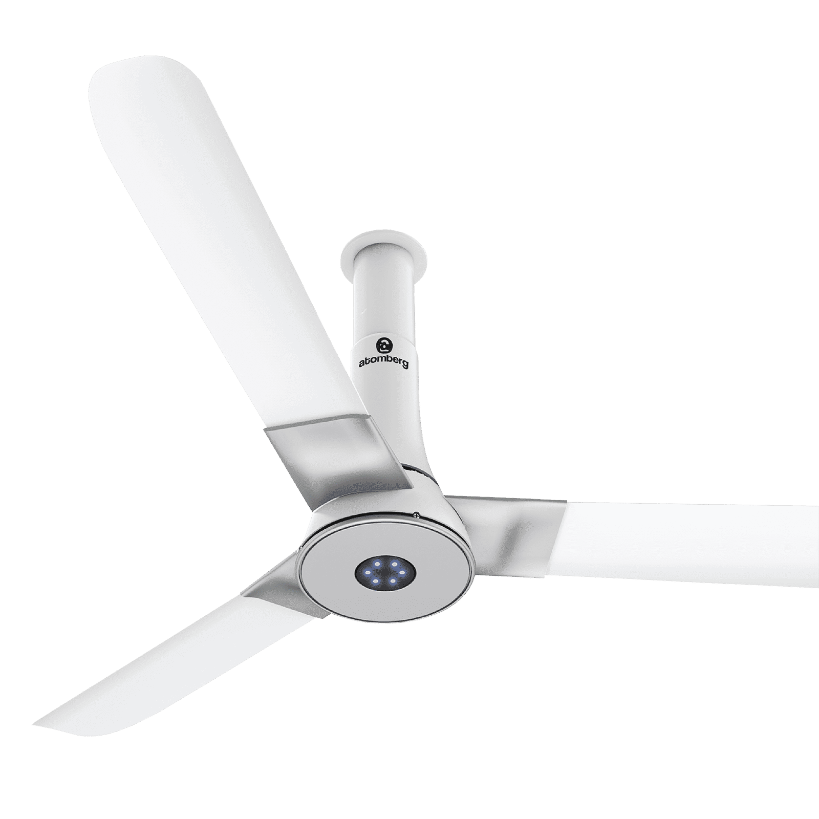 atomberg Studio Plus 5 Star 1200mm 3 Blade BLDC Motor Ceiling Fan with Remote (LED Indicator, Marble White)_1