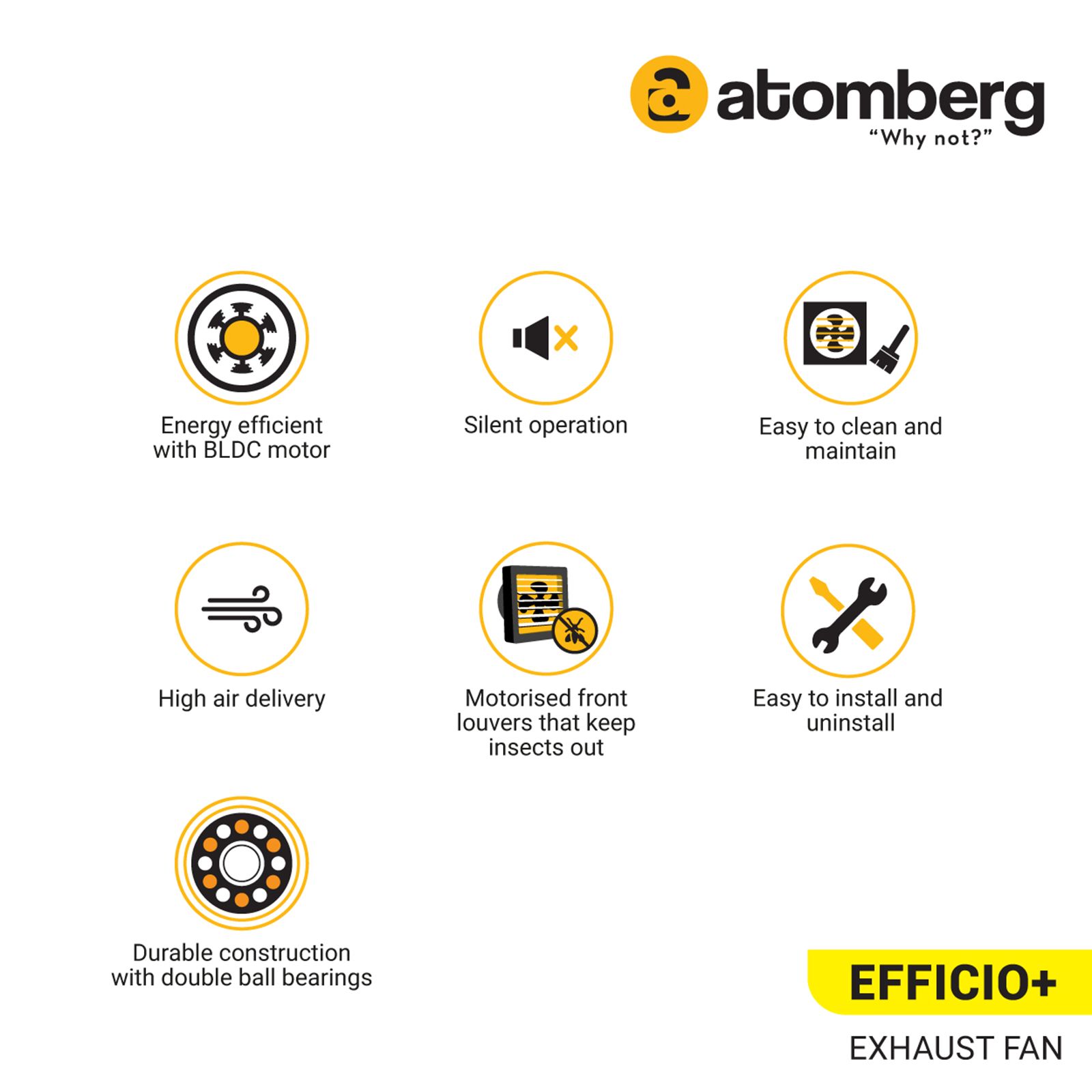 atomberg Efficio Plus 6 Inch 150mm Exhaust Fan with BLDC Motor (Silent Operation, White) atomberg Efficio Plus 6 Inch 150mm Exhaust Fan with BLDC Motor (Silent Operation, White)_8