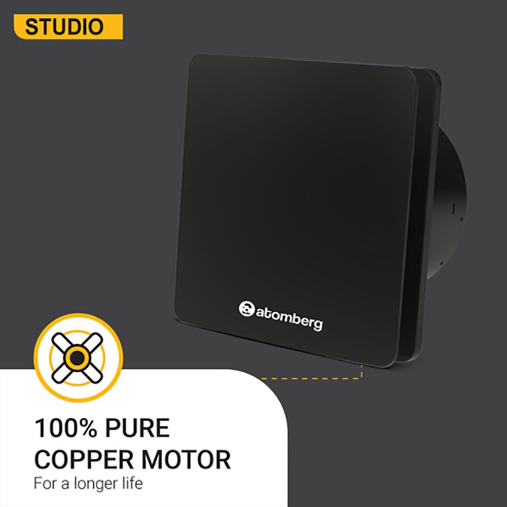 atomberg Studio 6 Inch 150mm Exhaust Fan with BLDC Motor (Double Ball Bearings, Black)_13